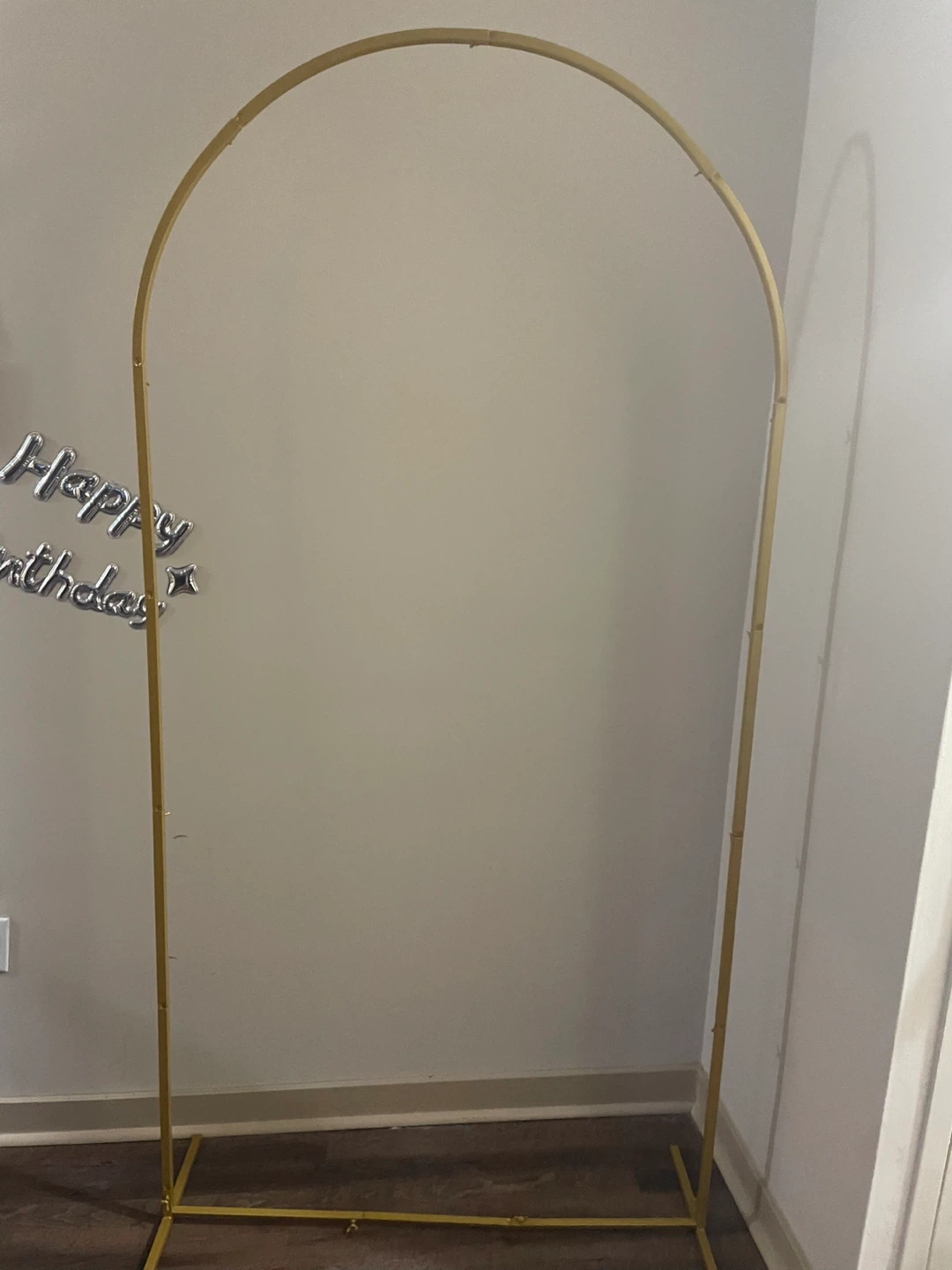 Gold Metal Arch Backdrop Stand