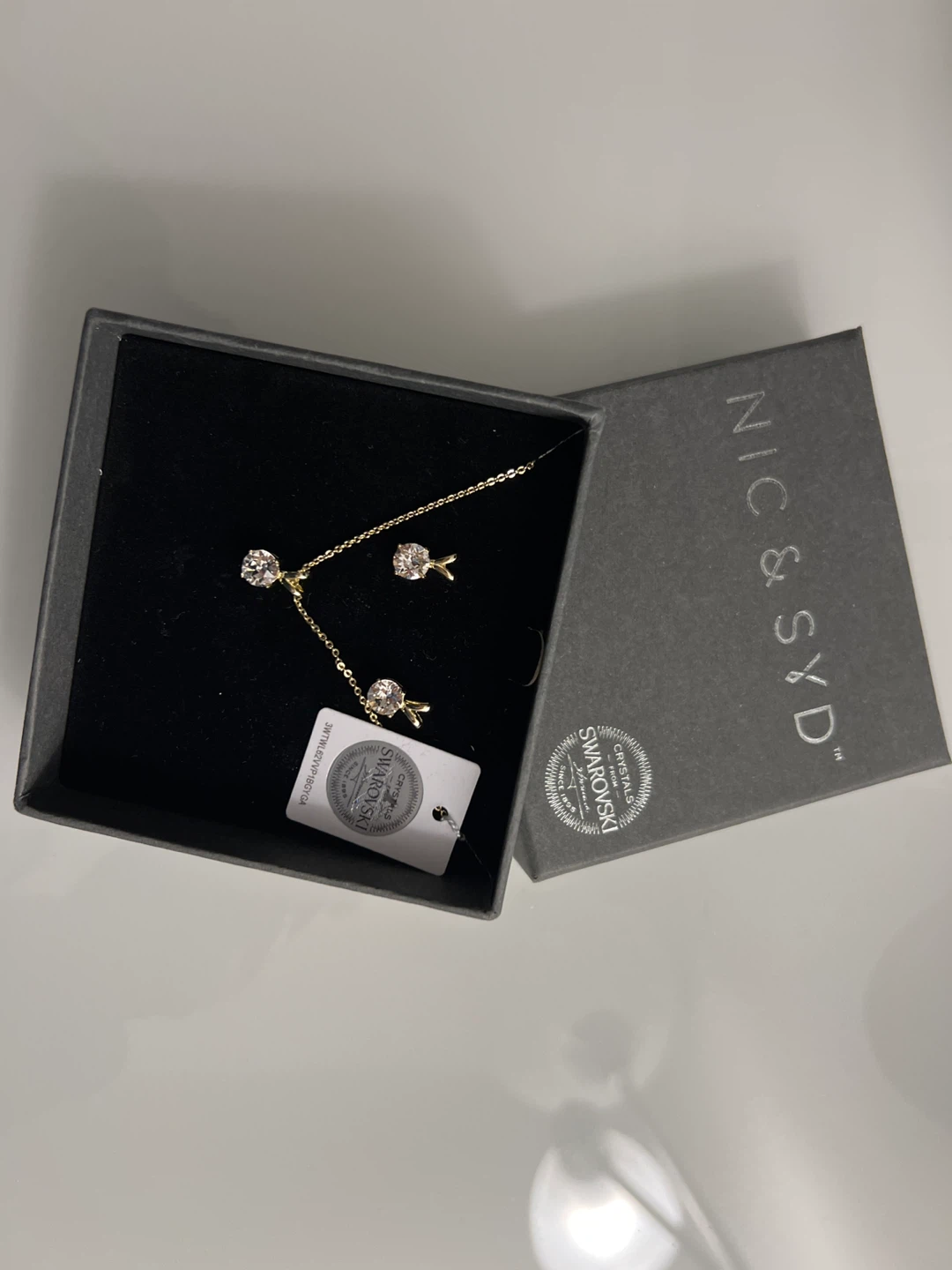 Swarovski Necklace & Earring Set