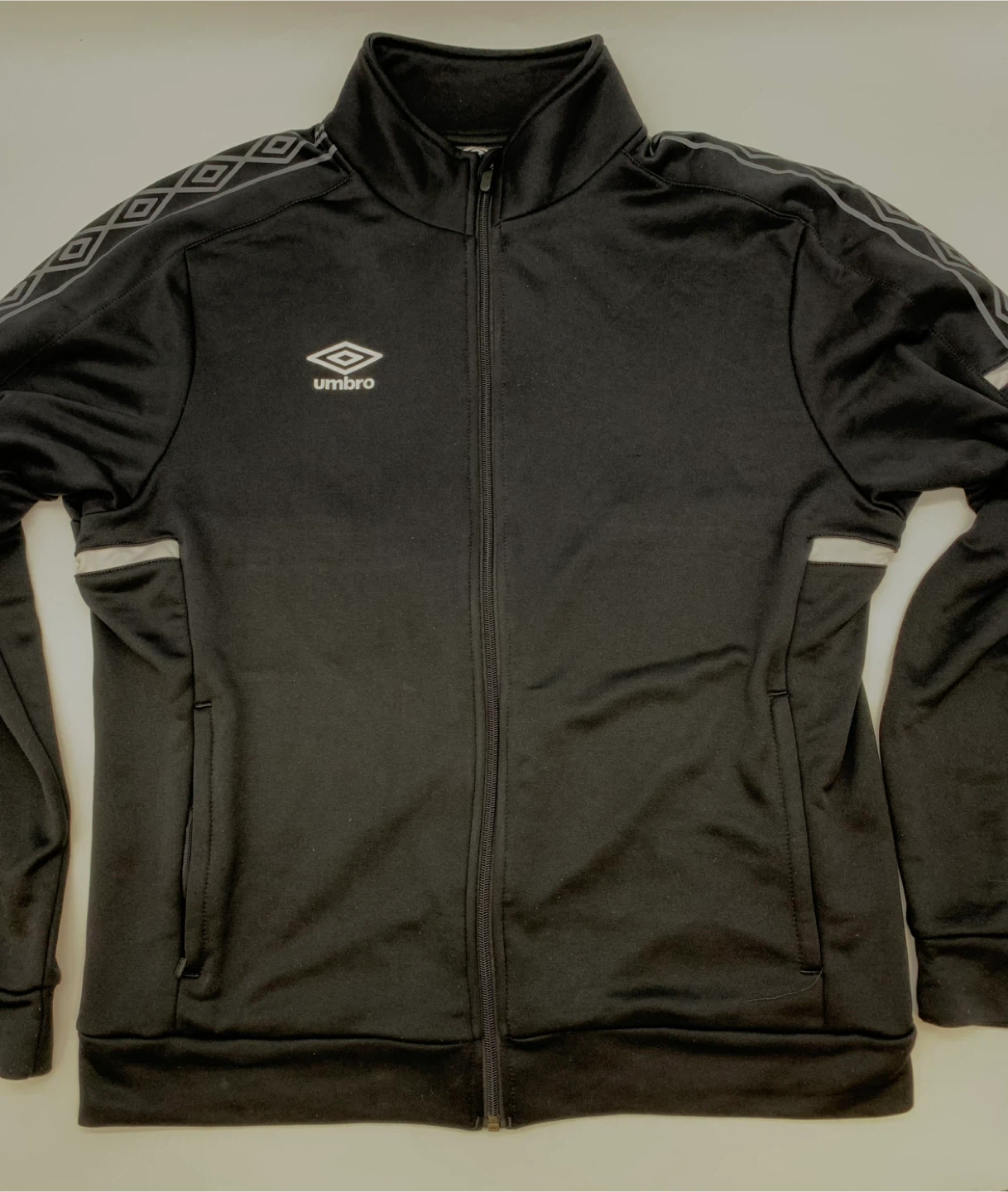 Umbro Black Track Jacket Men’s Large L Athletic Sportswear - photo 2