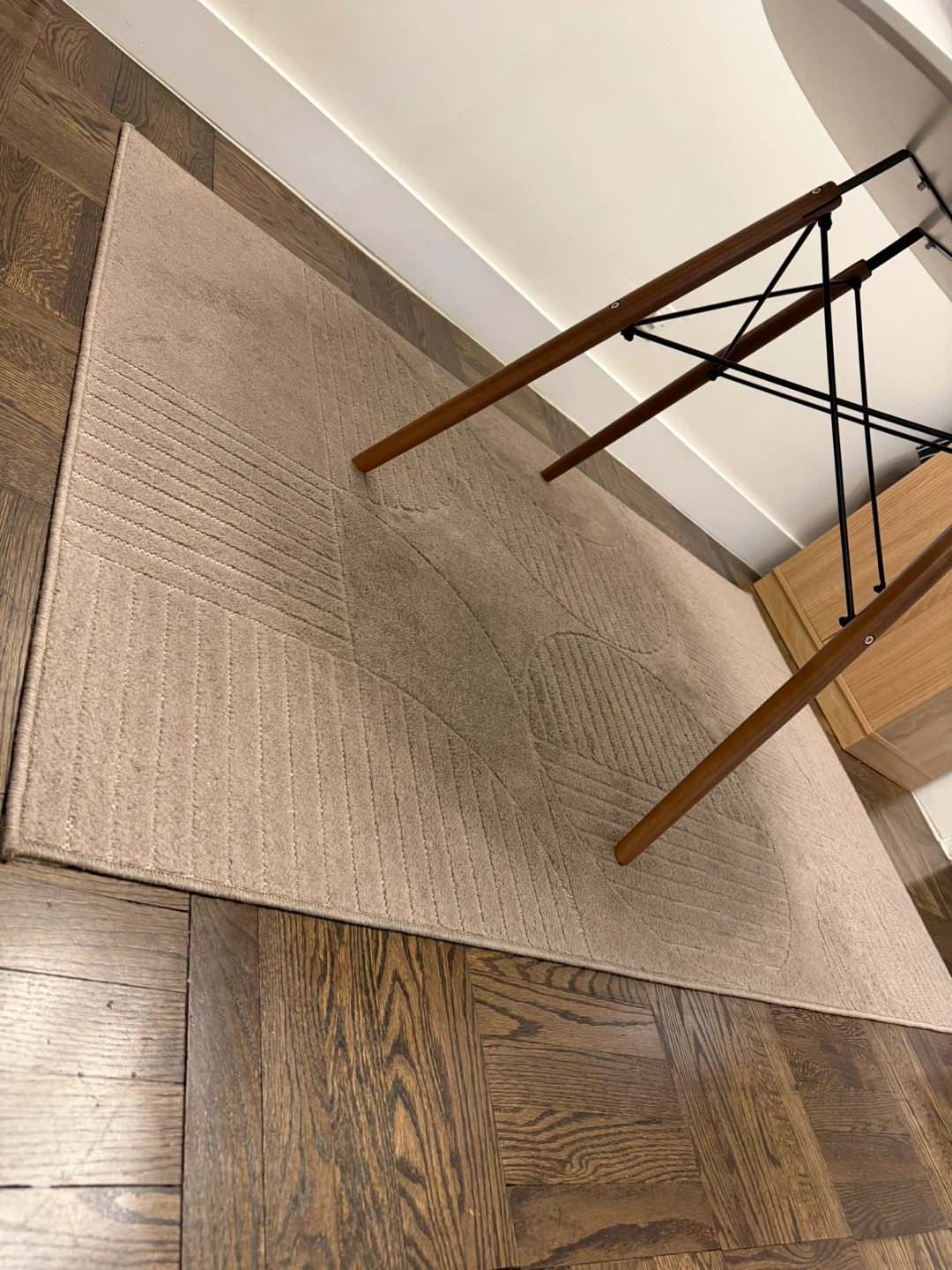 GREAT CONDITION! 4x6 Taupe/Beige Rug with Geometric pattern - photo 4