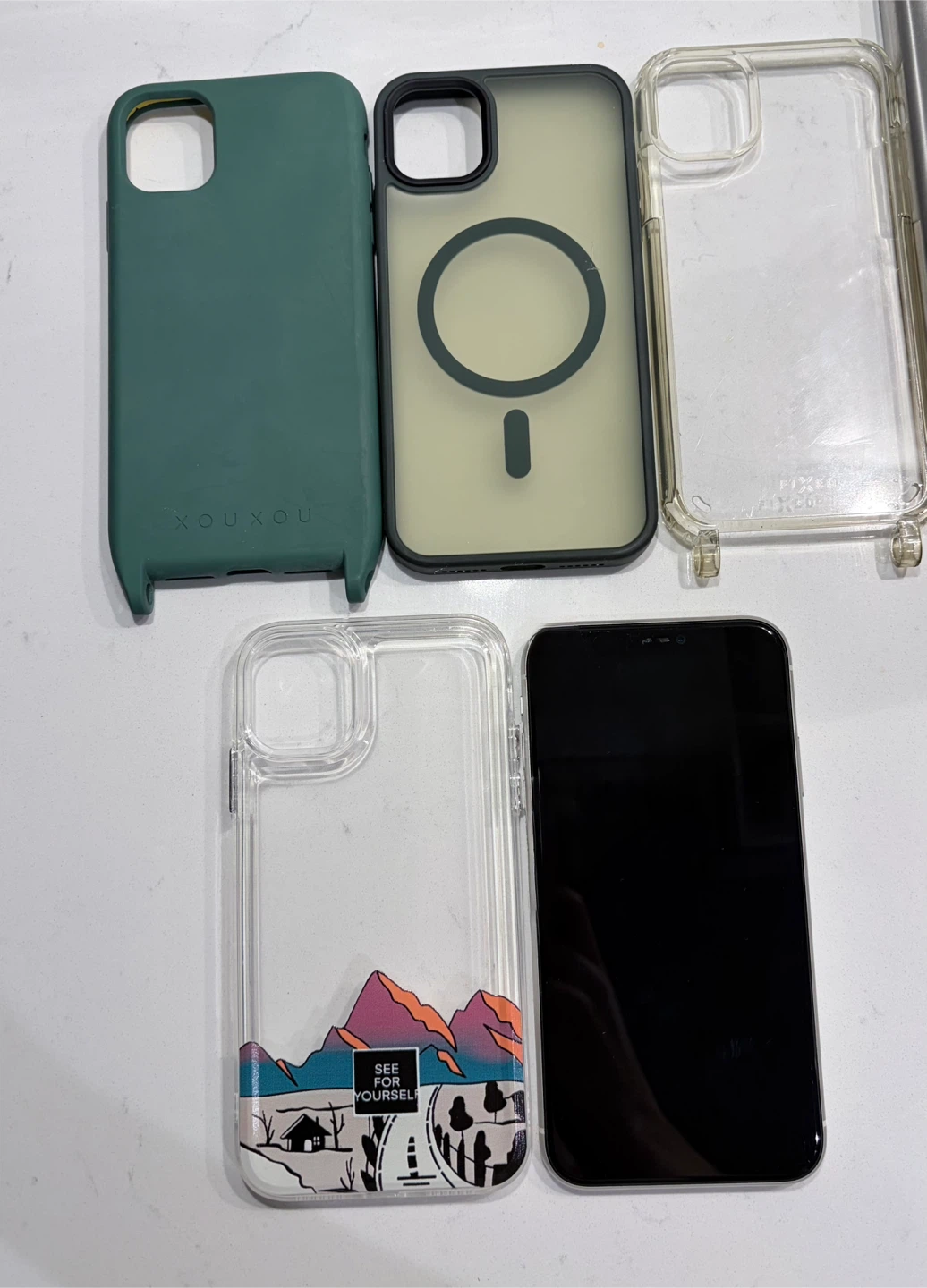 Apple iPhone 11 White + 4 Phone Cases - photo 3