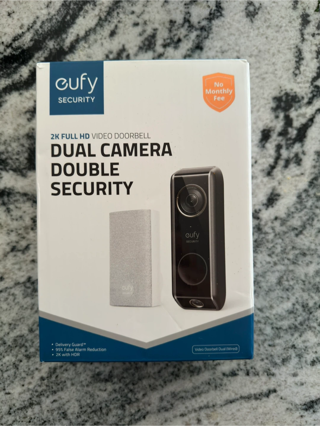 New Eufy Security 2K Full HD Video Doorbell (Wired)