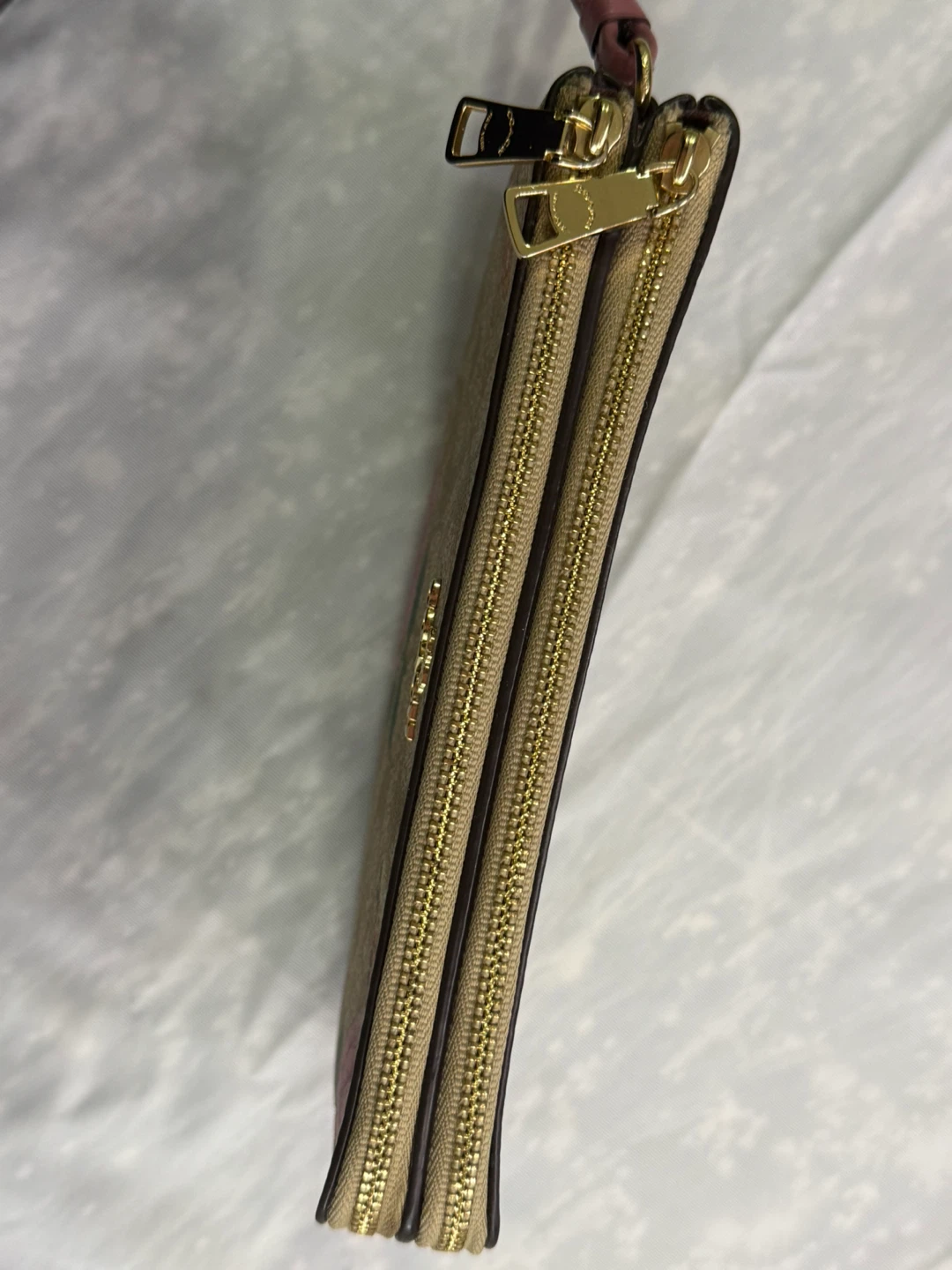 Coach Floral Print Double Zip Wristlet - photo 4