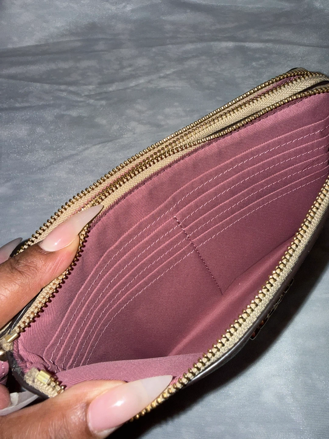 Coach Floral Print Double Zip Wristlet - photo 5