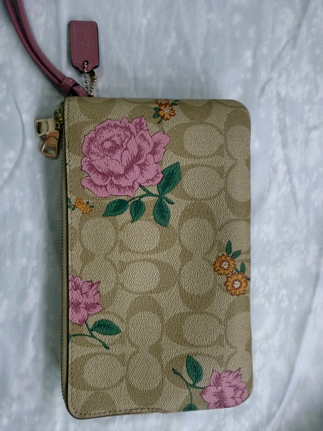 Coach Floral Print Double Zip Wristlet - photo 2