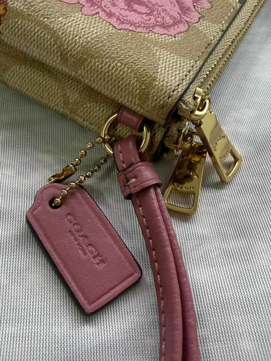 Coach Floral Print Double Zip Wristlet - photo 3