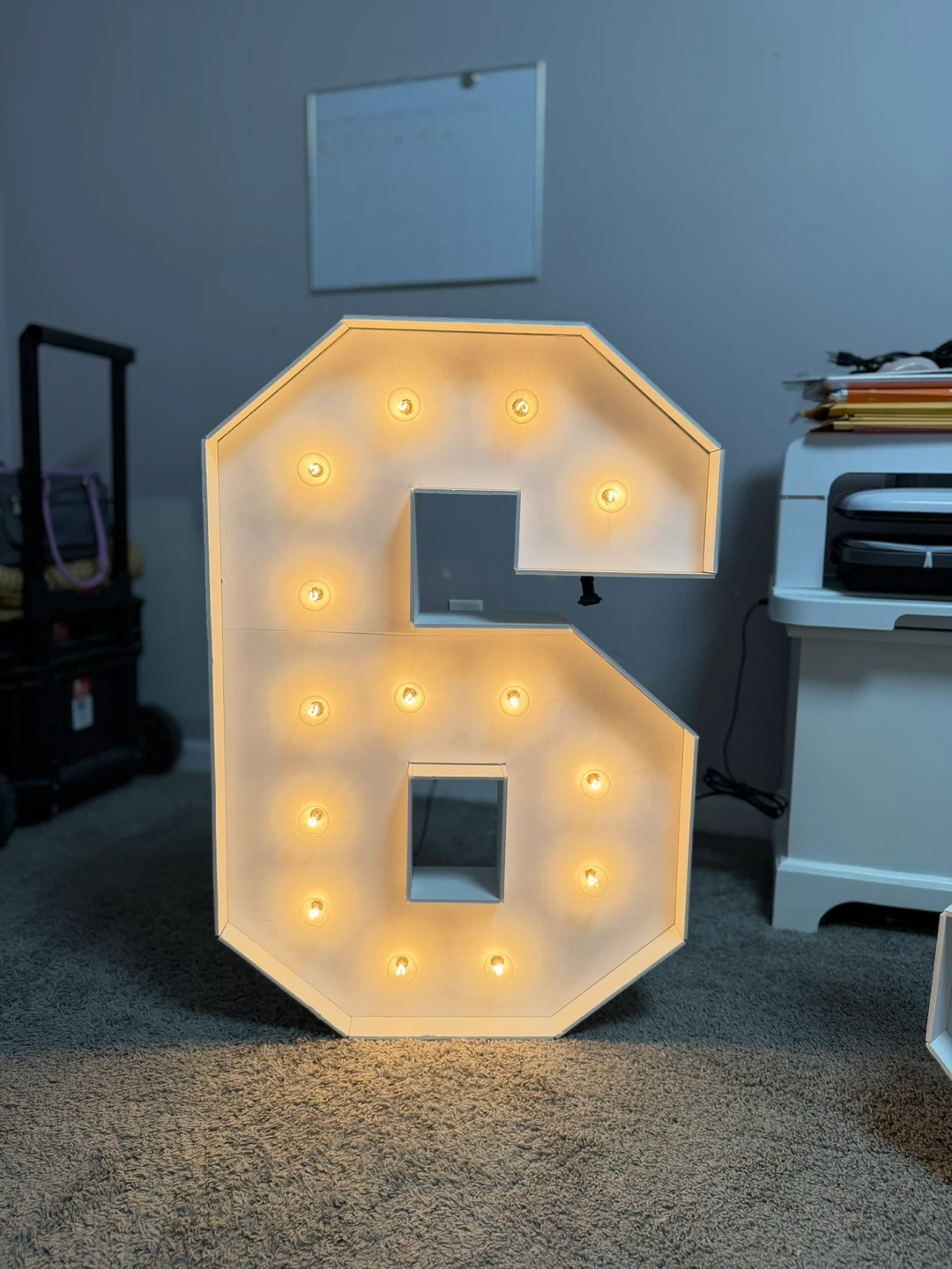 Numbers Marquee Light (foamboard) - photo 3