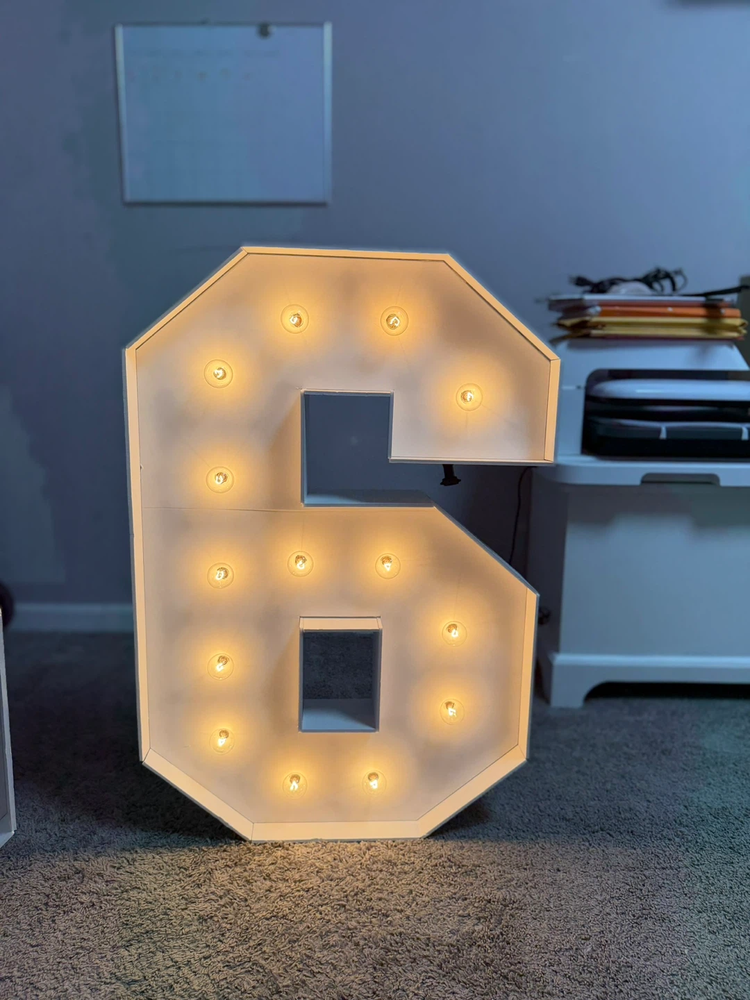 Numbers Marquee Light (foamboard) - photo 5