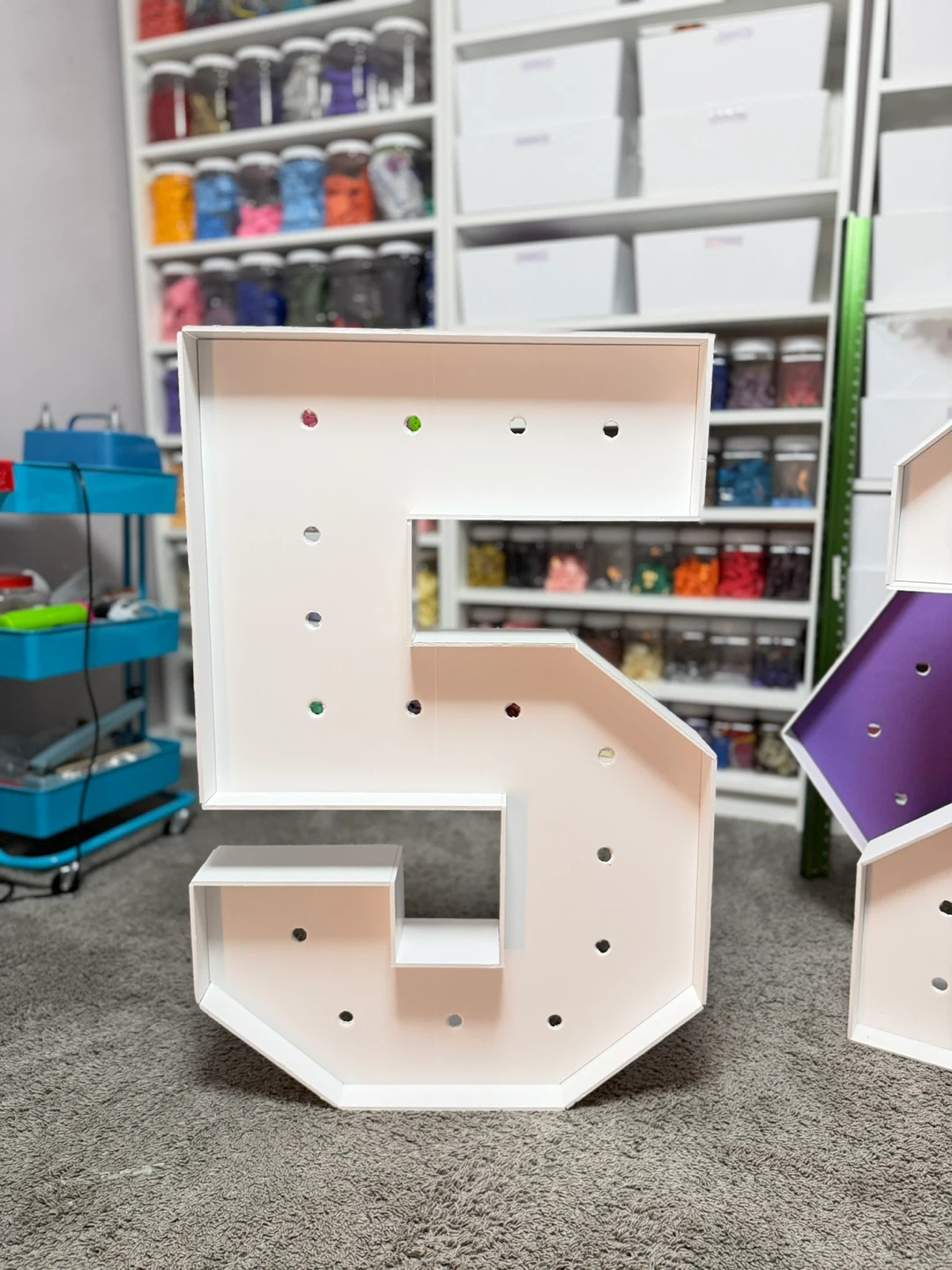 Numbers Marquee Light (foamboard) - photo 4