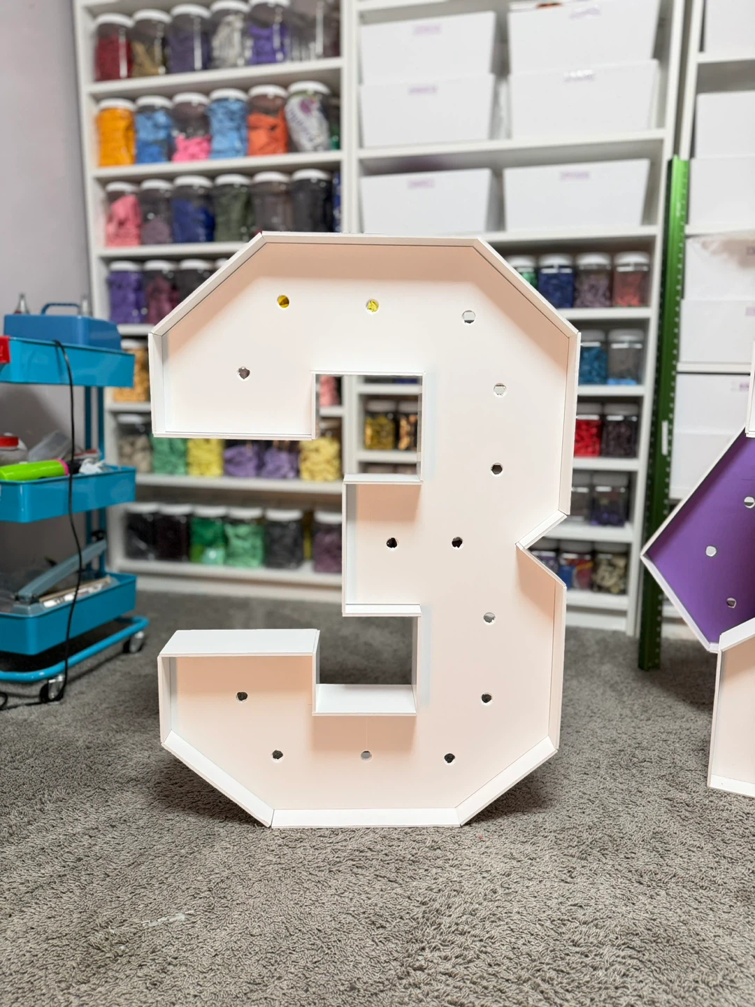 Numbers Marquee Light (foamboard) - photo 2