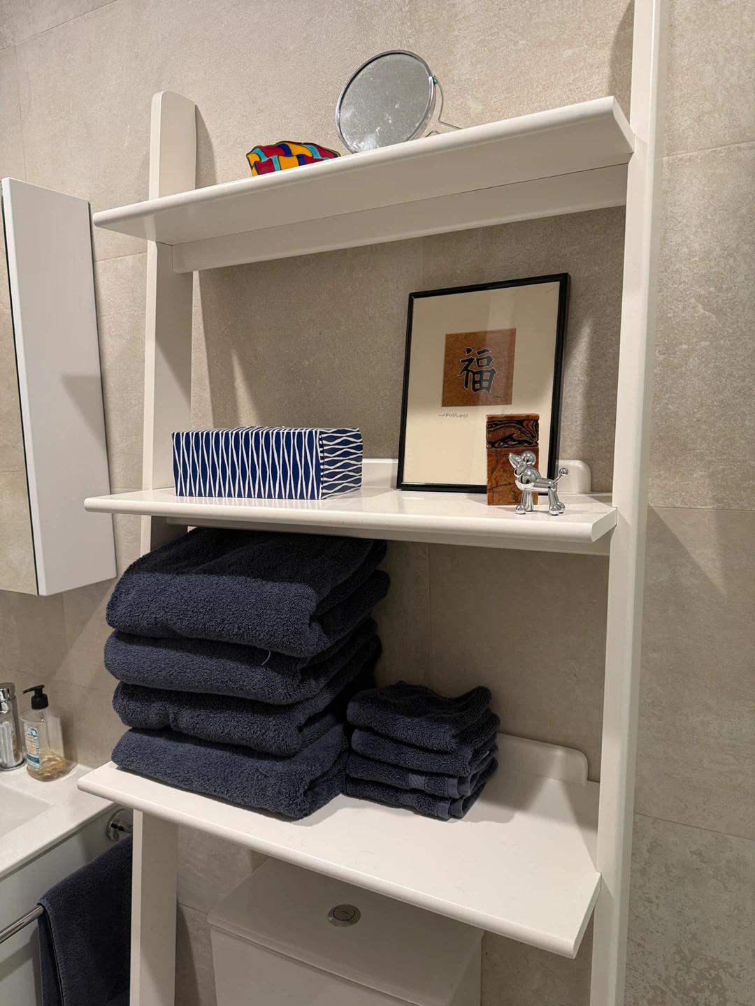 West Elm White Over the Toilet Shelf - photo 2