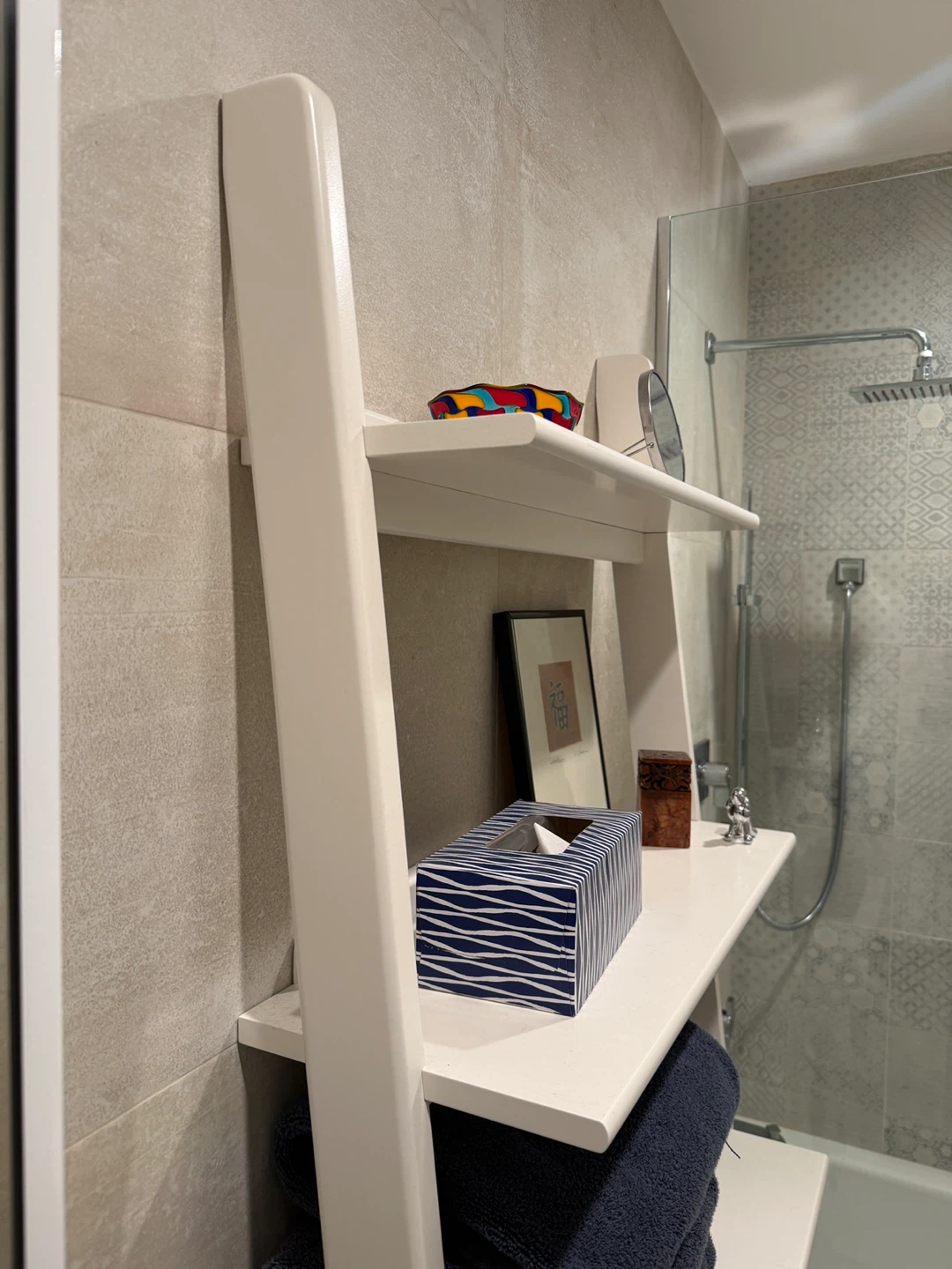 West Elm White Over the Toilet Shelf - photo 3