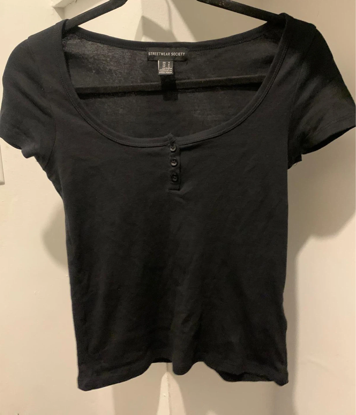 Streetwear Society Black Top - Size Small