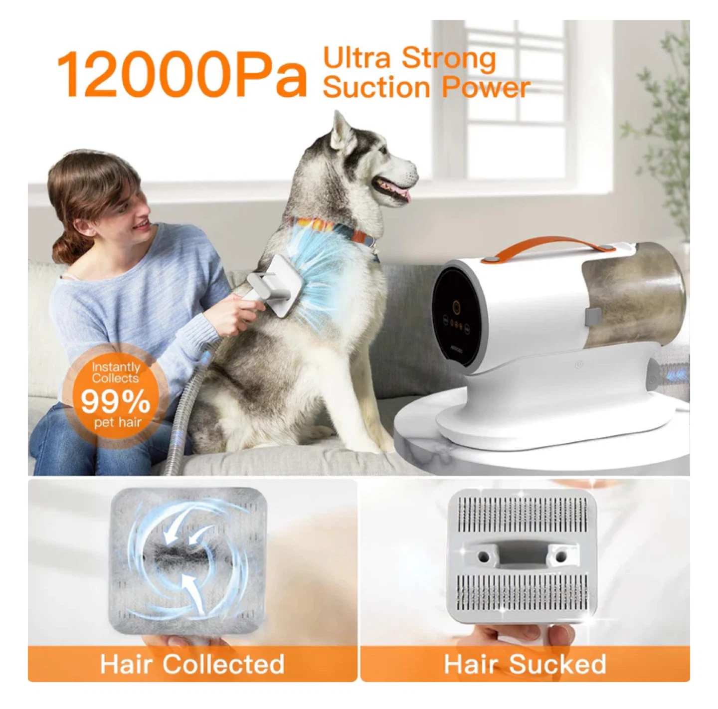 AIRROBO PG100 Pet Grooming Vacuum & 5 Grooming Tools (NEW!) - photo 4