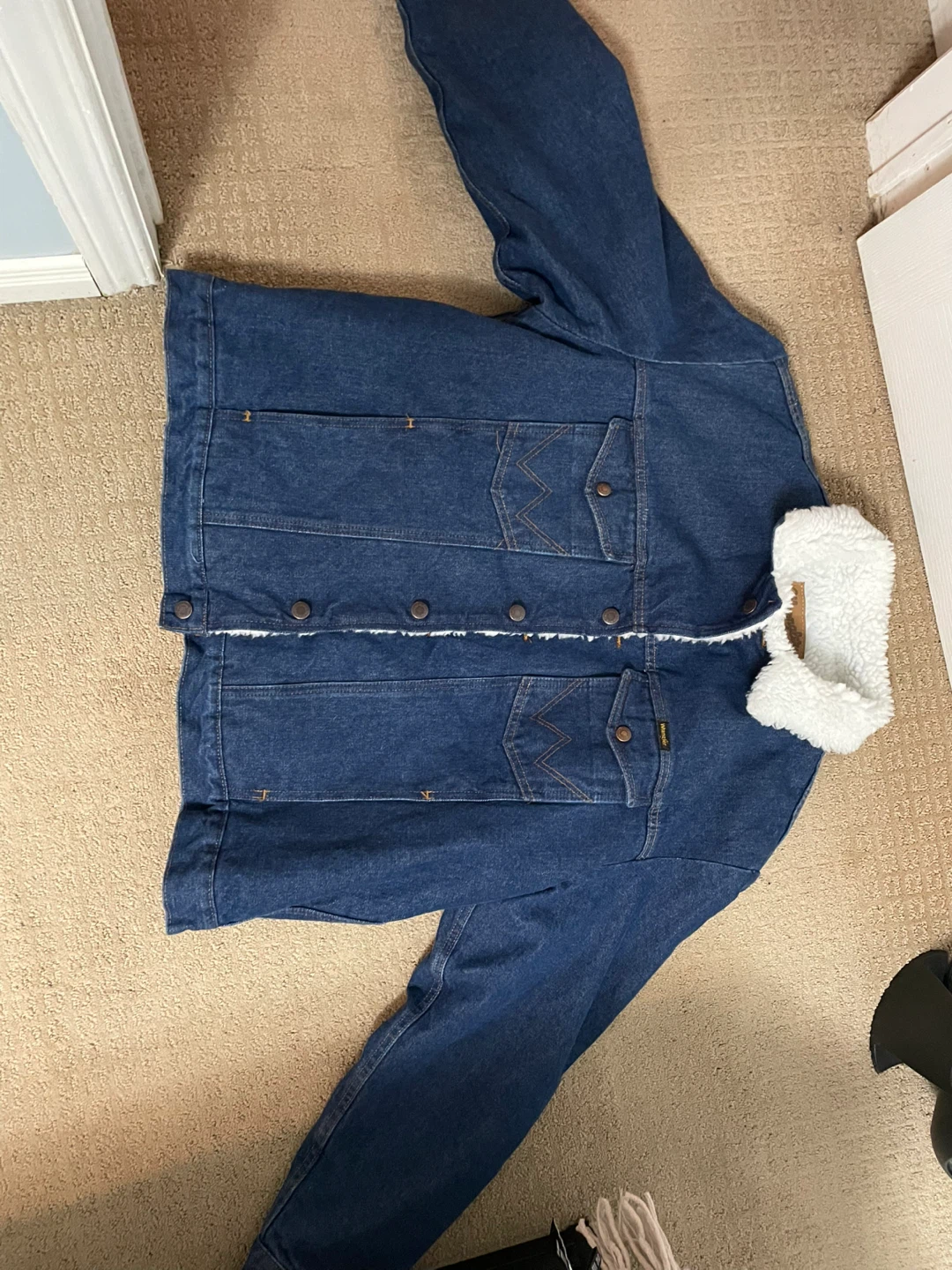 Wrangler Denim Sherpa Collar Jacket - photo 2