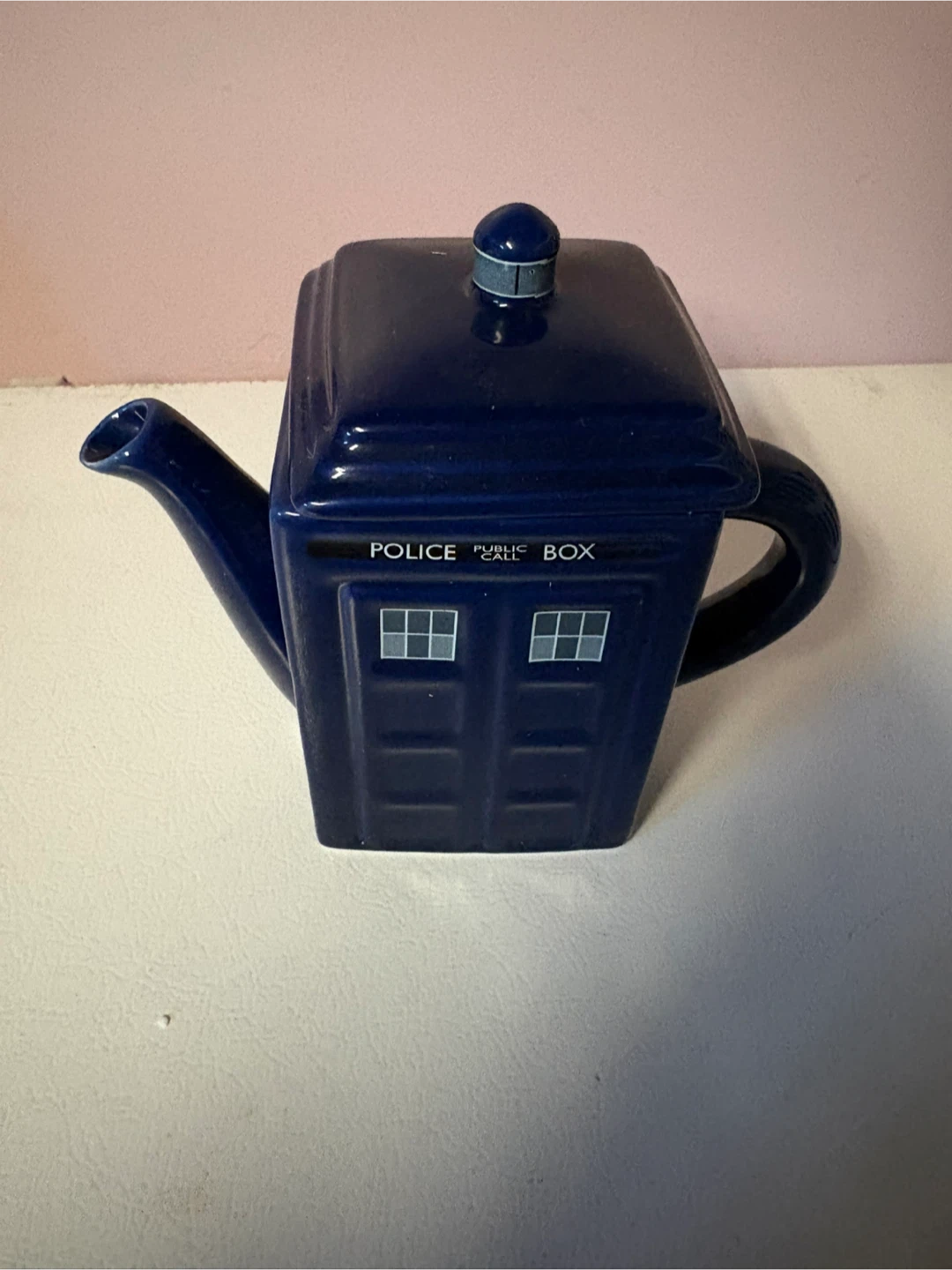 Original BBC Doctor Who TARDIS Teapot with Lid