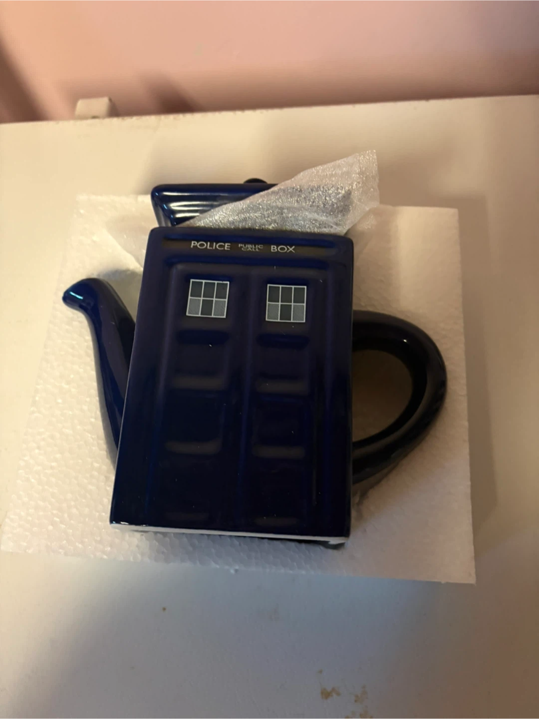 Original BBC Doctor Who TARDIS Teapot with Lid - photo 4