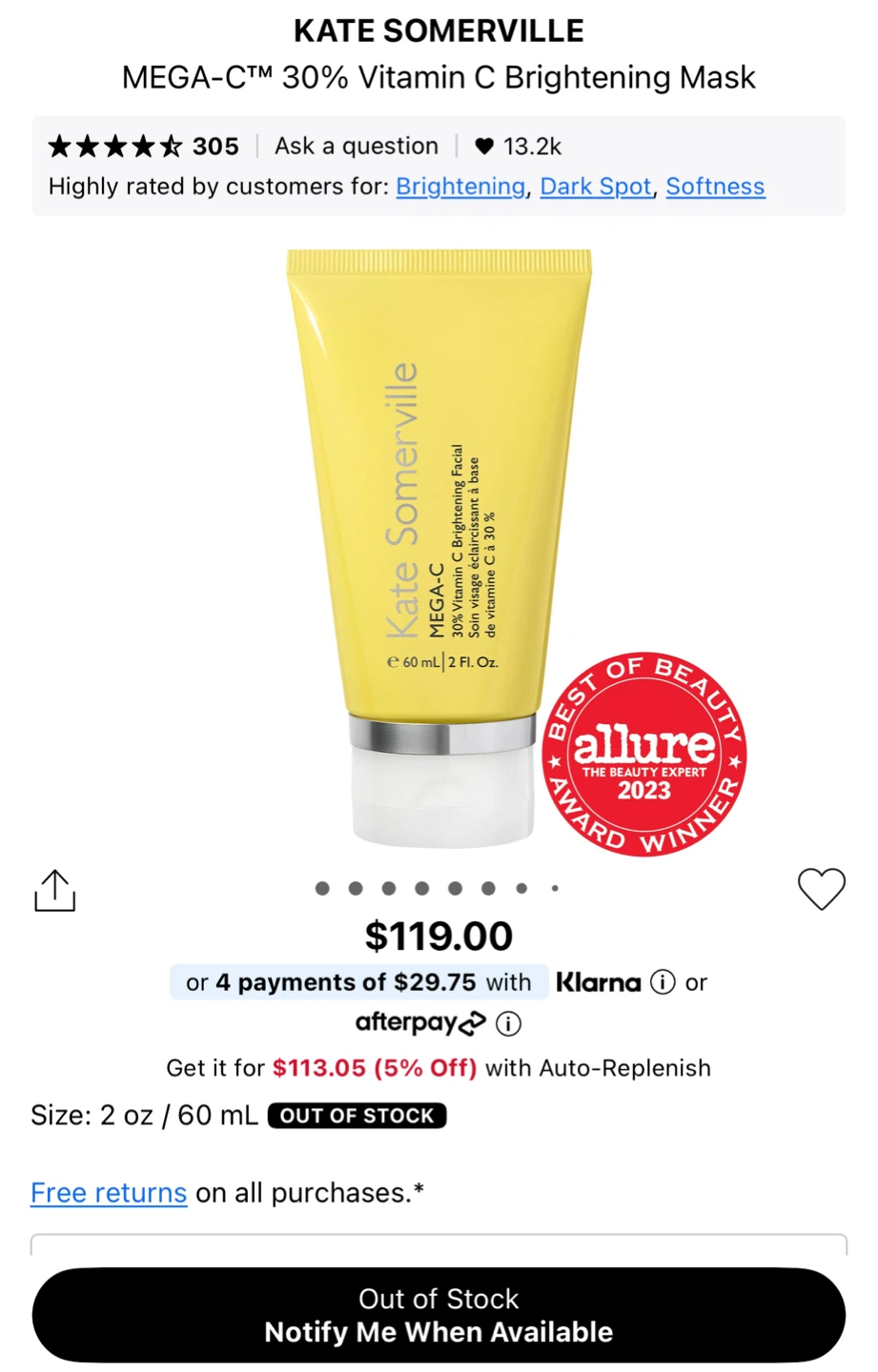 Kate Somerville MEGA-C 30% Vitamin C Brightening Facial - photo 3