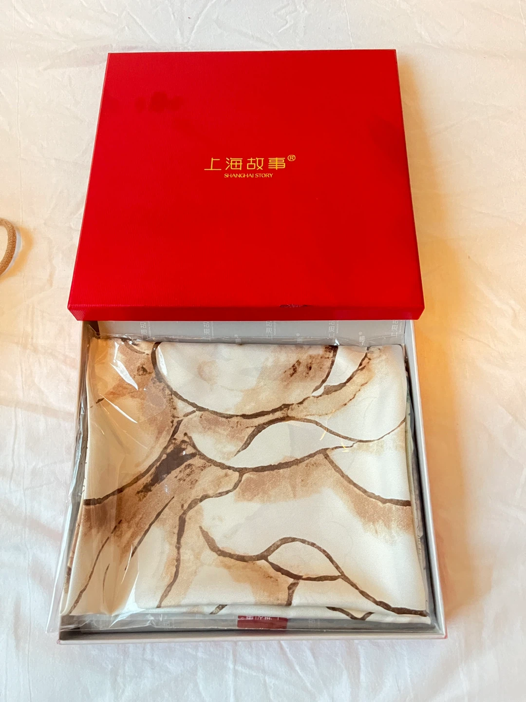Shanghai Story Silk Scarf - Floral Design