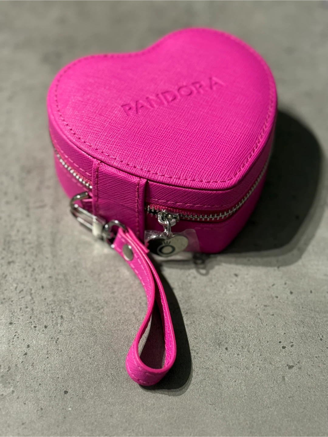 Pandora Pink Heart Jewelry Case