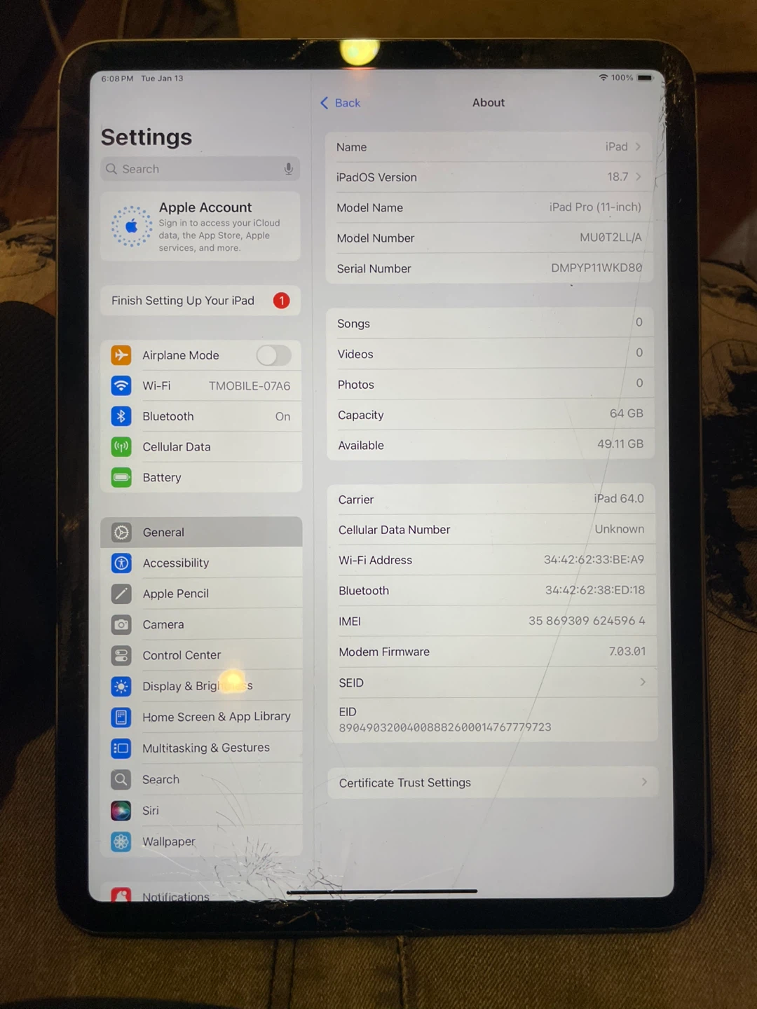 iPad Pro 11-inch 64GB