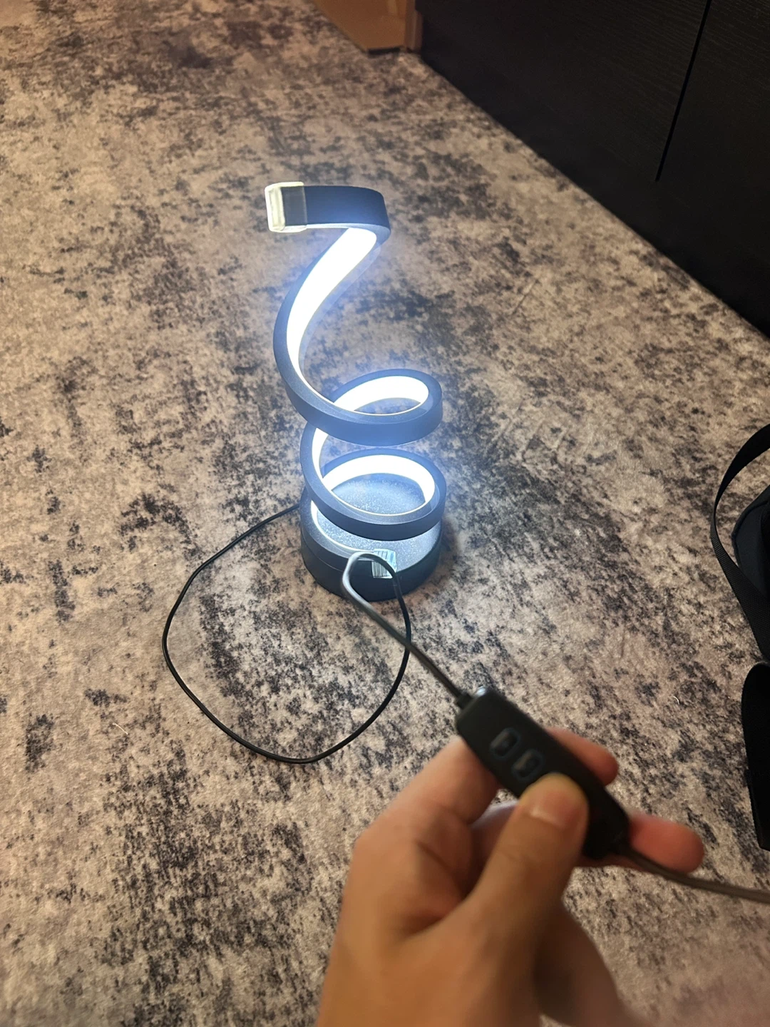 LED Spiral Table Lamp - adjustable - photo 2