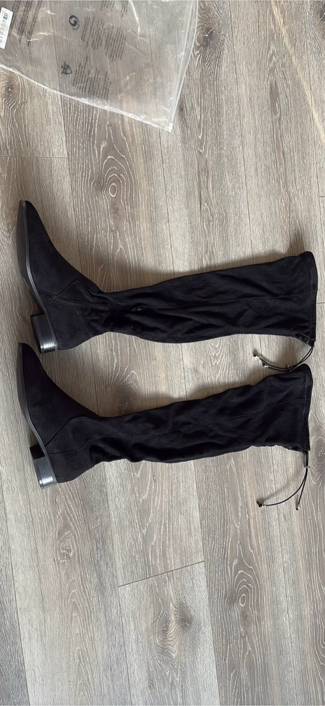 Brand New Black Thigh High Boots - Size 7 W - photo 2