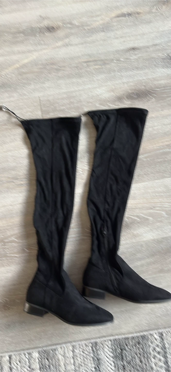 Brand New Black Thigh High Boots - Size 7 W - photo 3