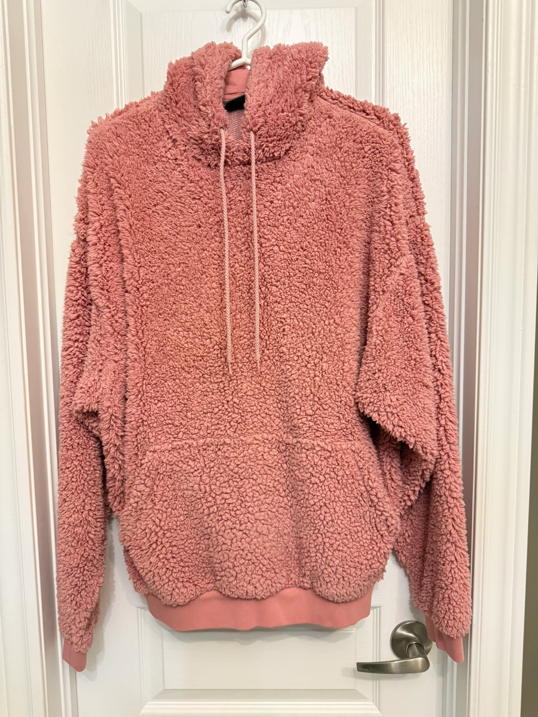 ASOS Pink Teddy Hoodie - Size M