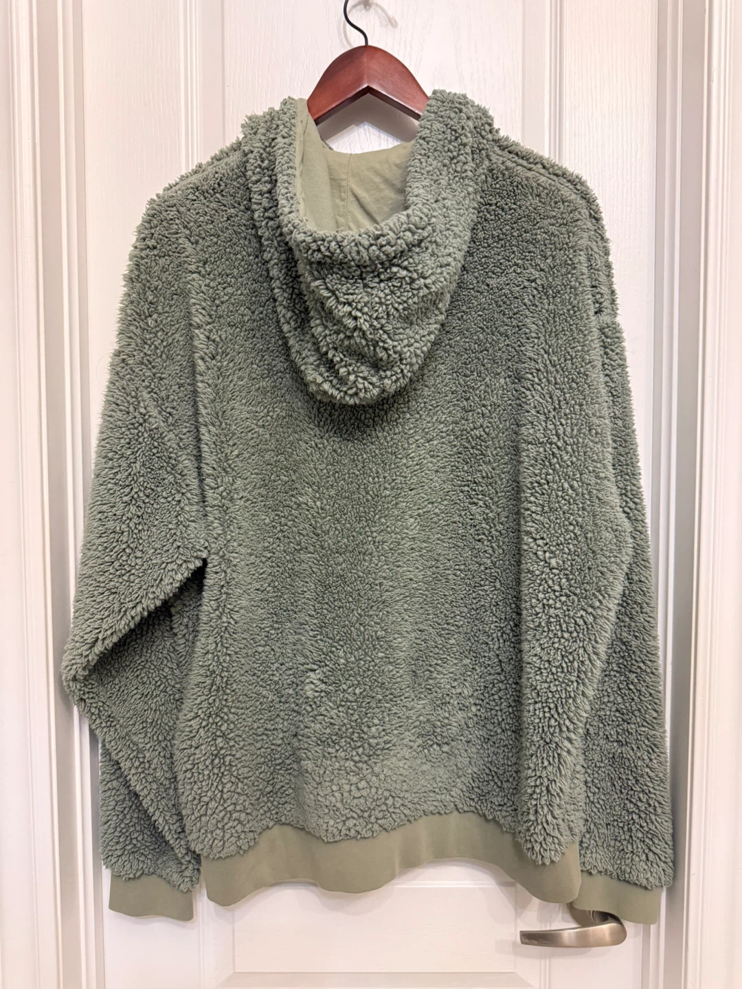 ASOS Green Sherpa Hoodie - Size M - photo 2