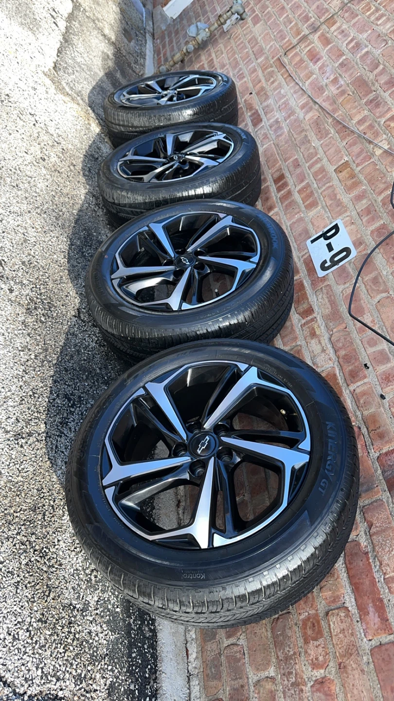 Chevy Bolt 18” Rims & Hankook Kinergy GT Tires - Set of 4