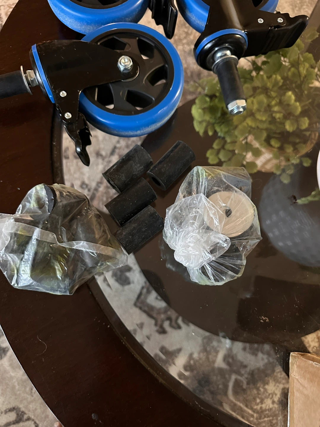 New Blue Caster Wheels Set - photo 3