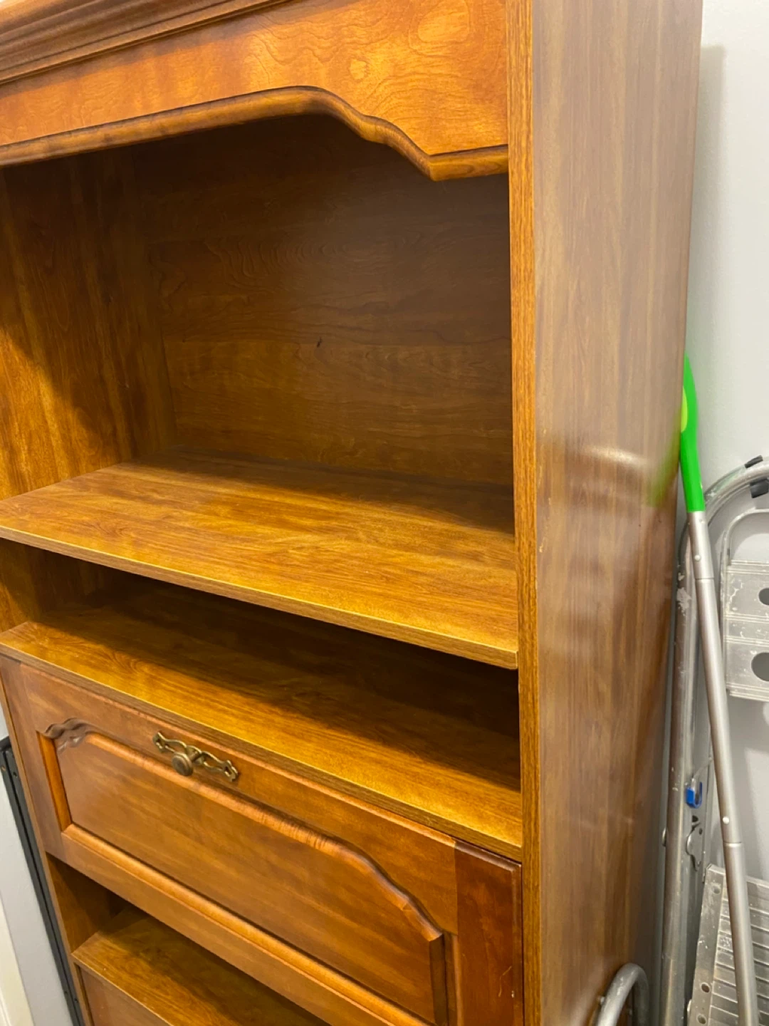 Wooden Bookcase with Drawer - photo 2