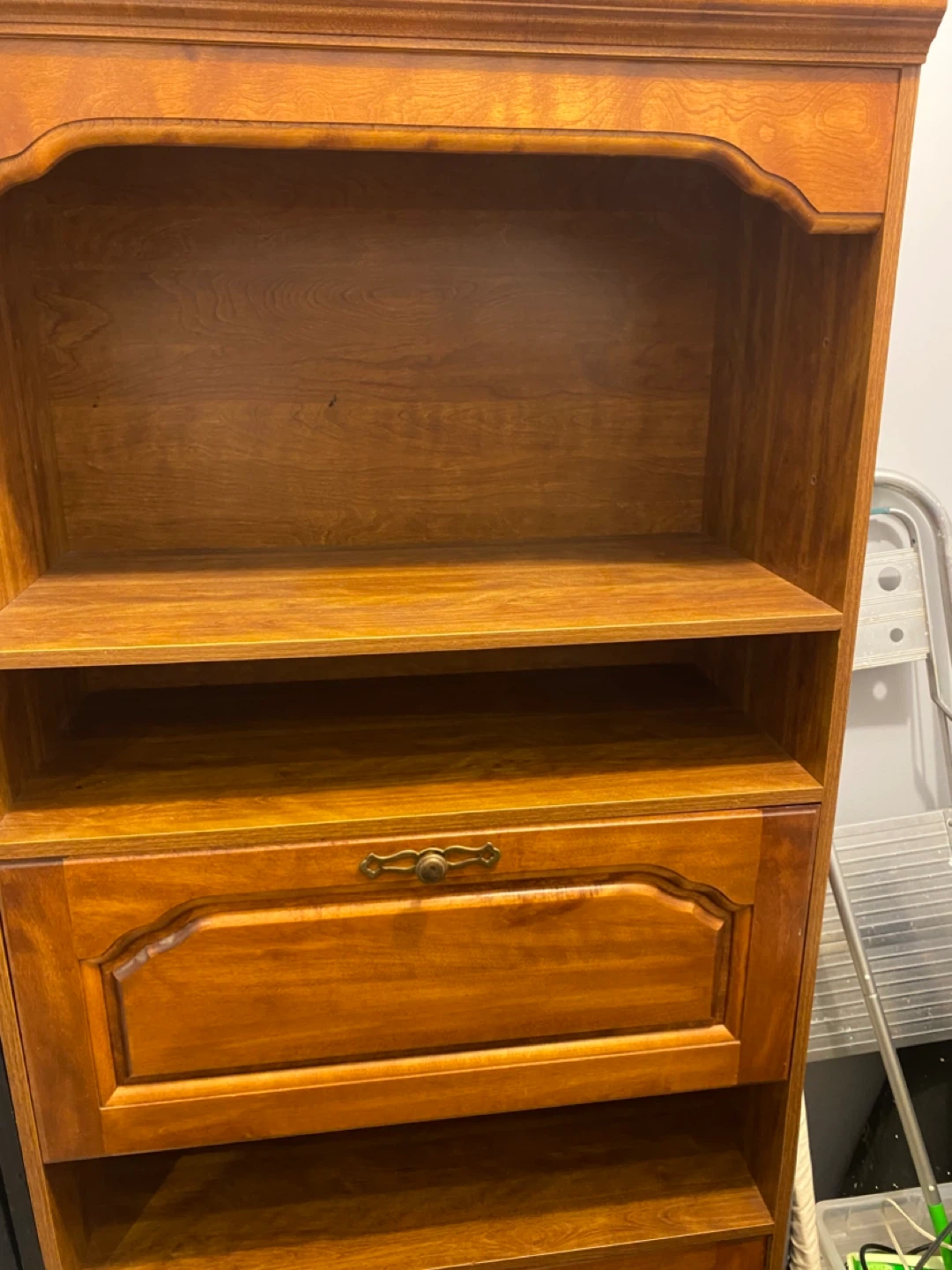 Wooden Bookcase with Drawer - photo 3
