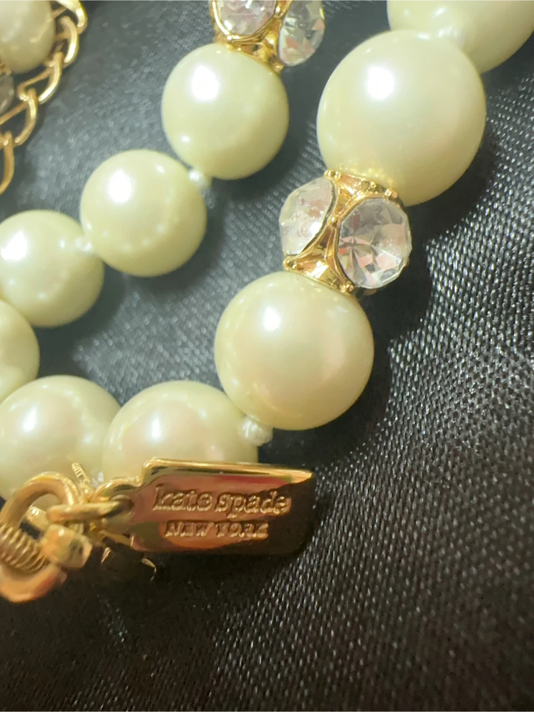 Kate Spade Lady Marmalade Crystall Ball /pearl Necklace - photo 3