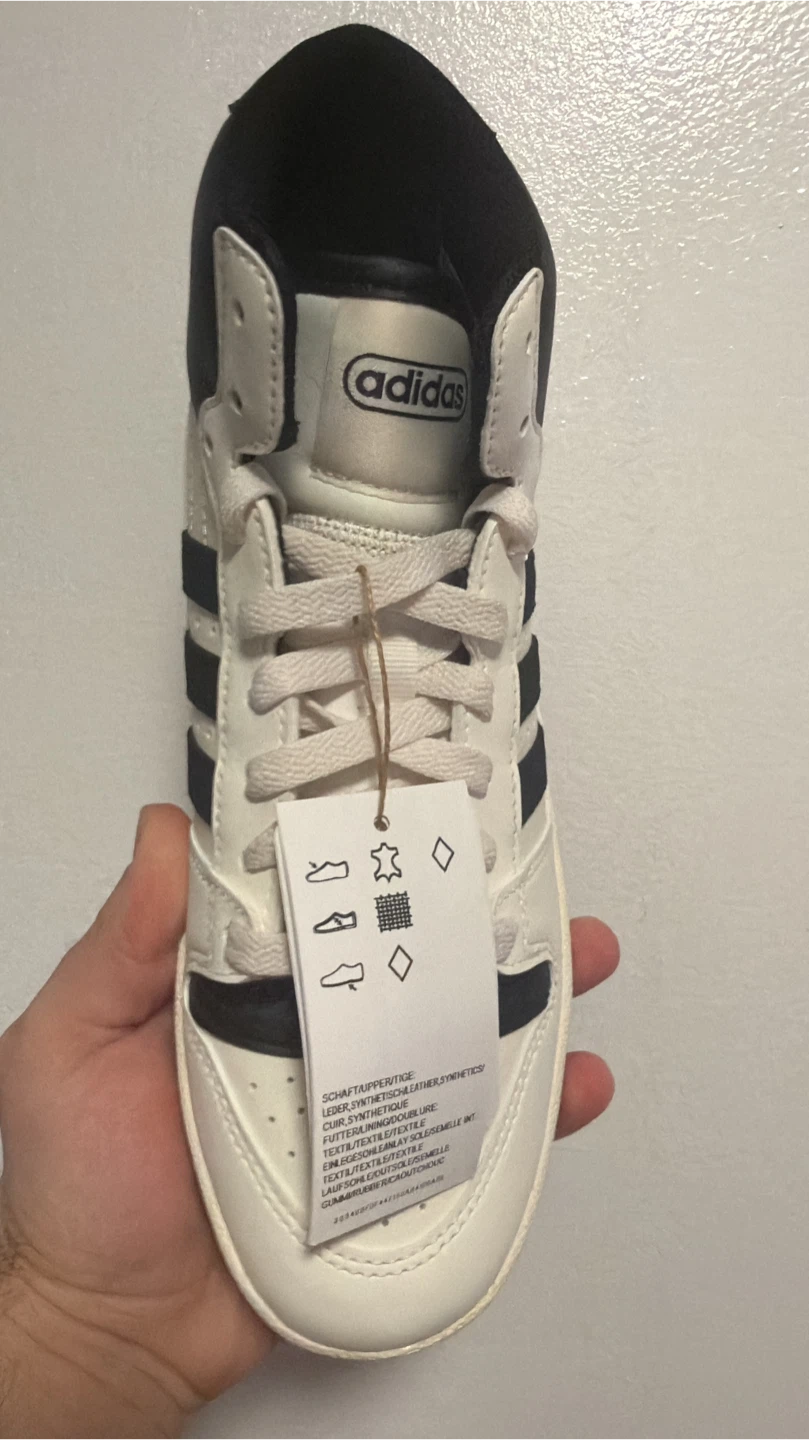 Adidas High Top Sneakers - White & Black