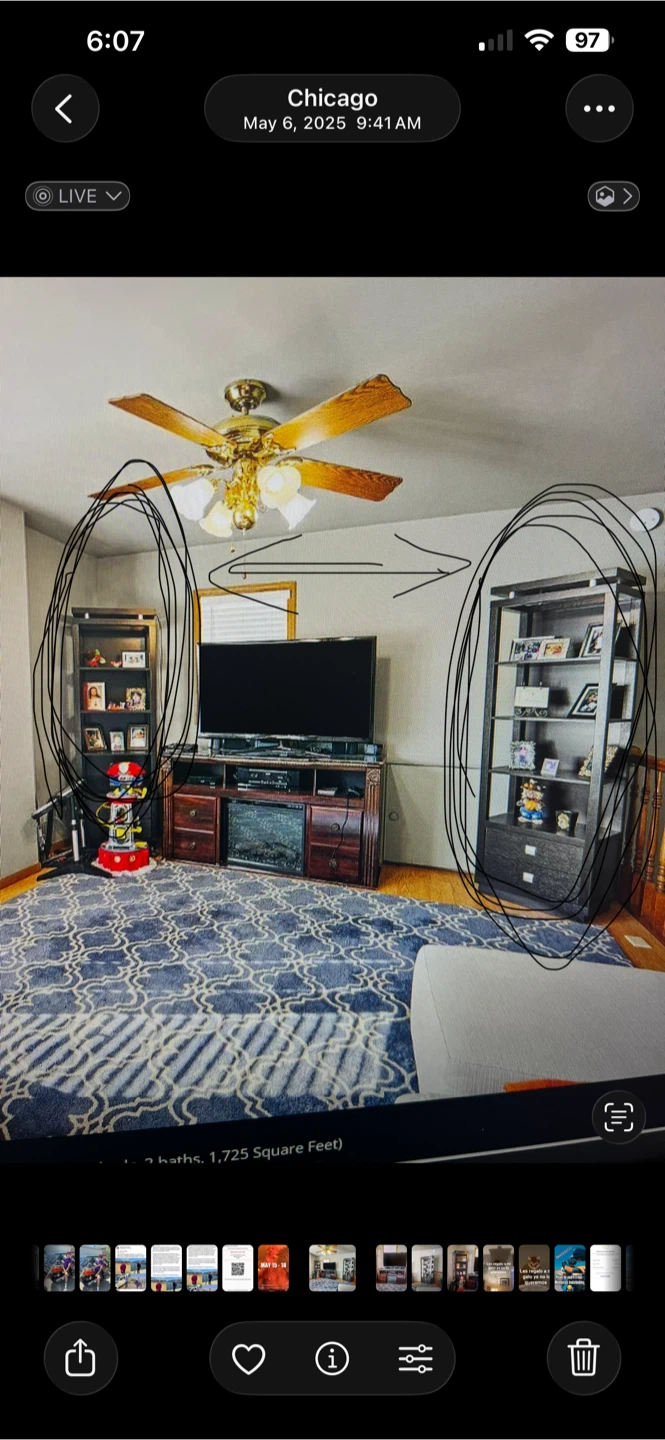 Dark Brown Bookcase with Drawers - photo 4