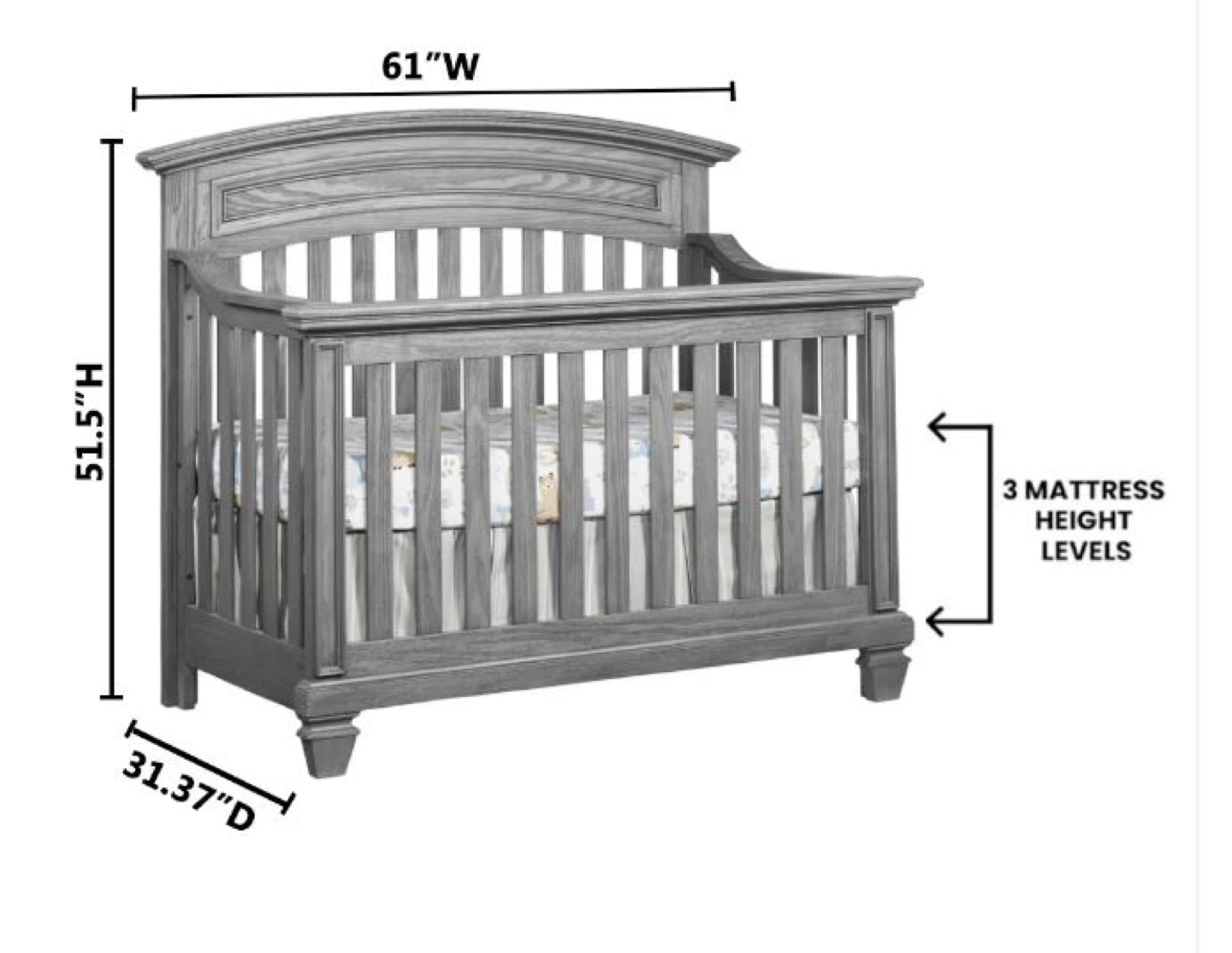 Oxford Richmond Baby Crib - photo 3