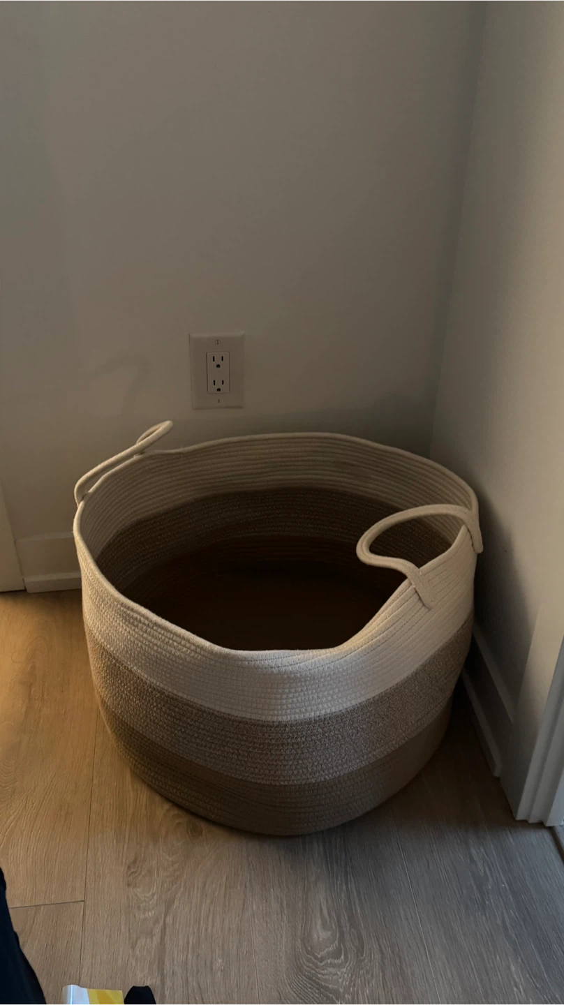 Large Woven Cotton Rope Basket