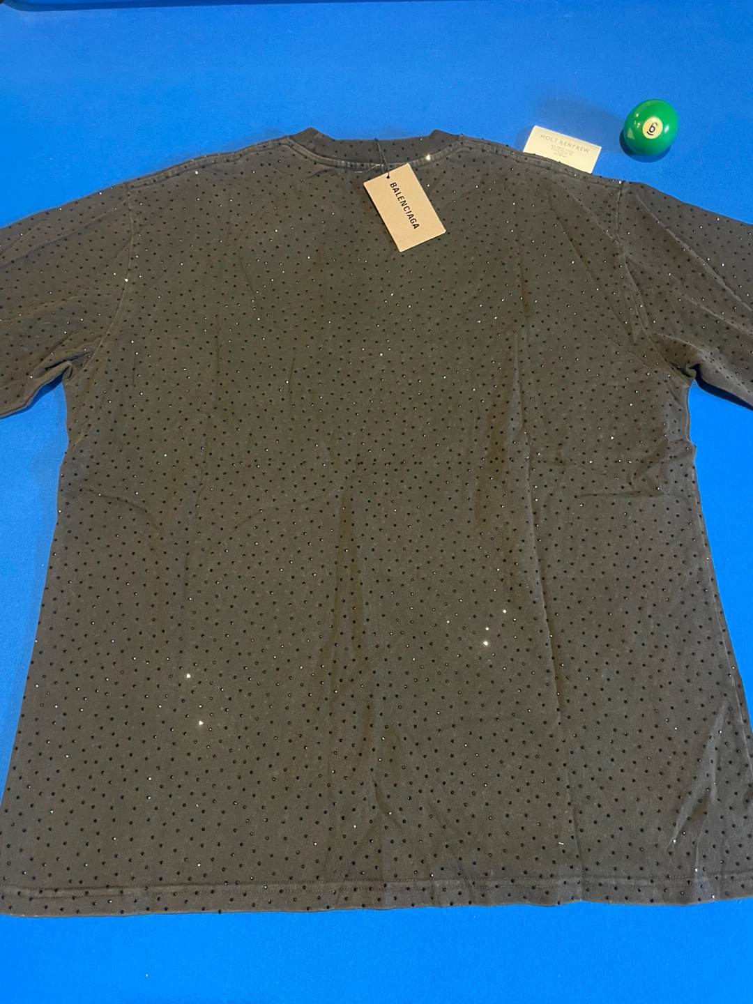 Balenciaga Rhinestone Tshirt with Purchase Receipt - photo 2