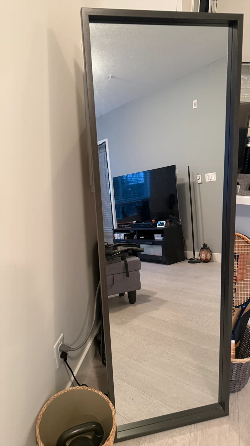 Full Length Mirror - Dark Brown Frame