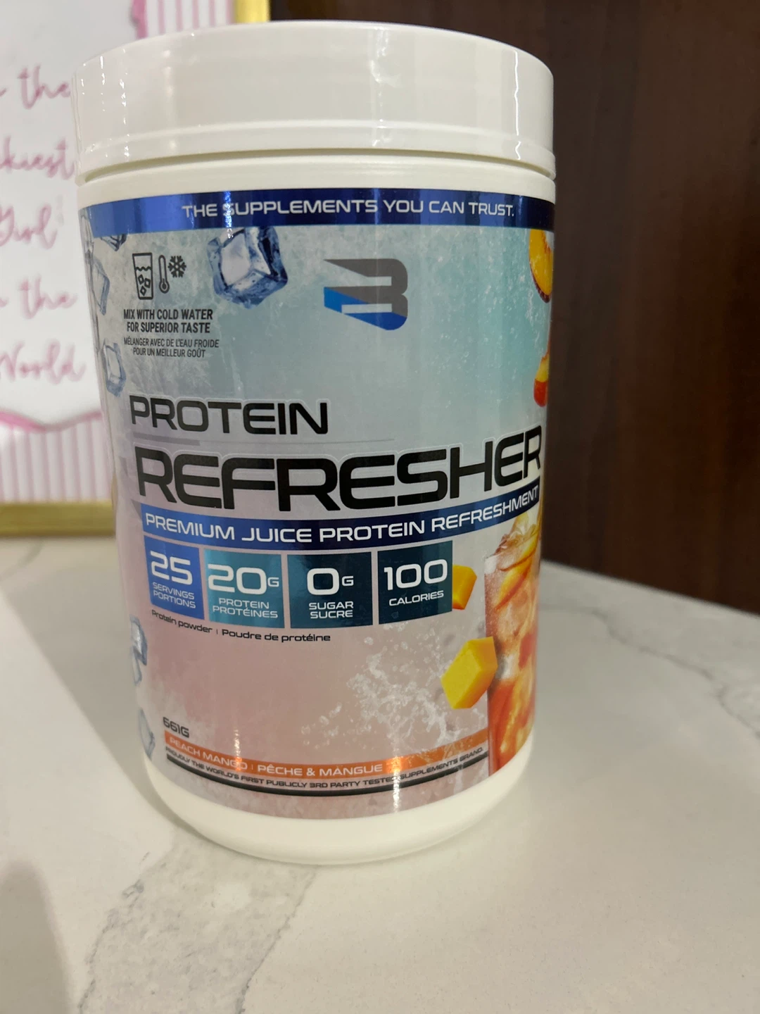 Believe Supplements Protein Refresher - Peach Mango