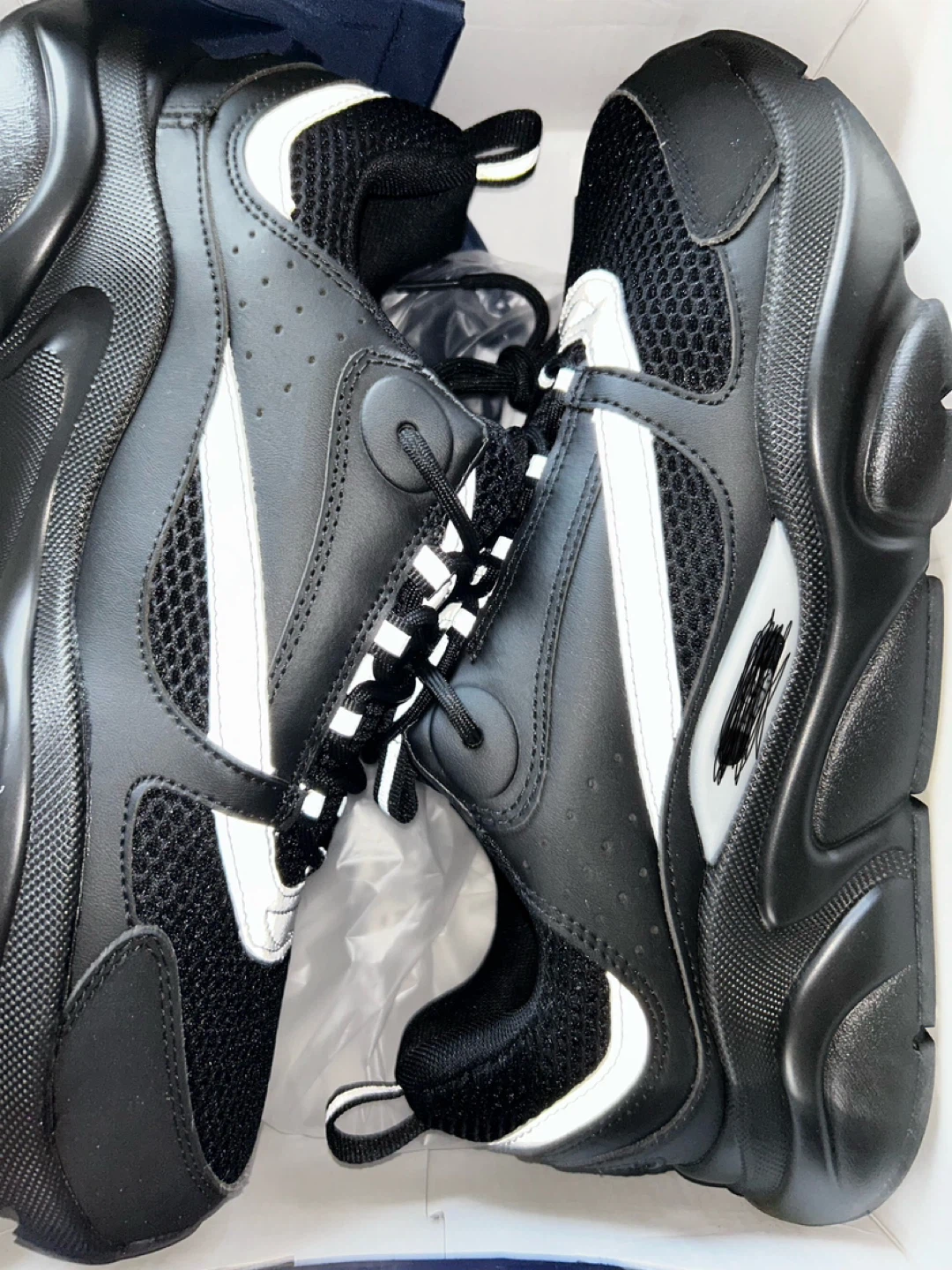 Dior B22 Black Sneakers, Size 42