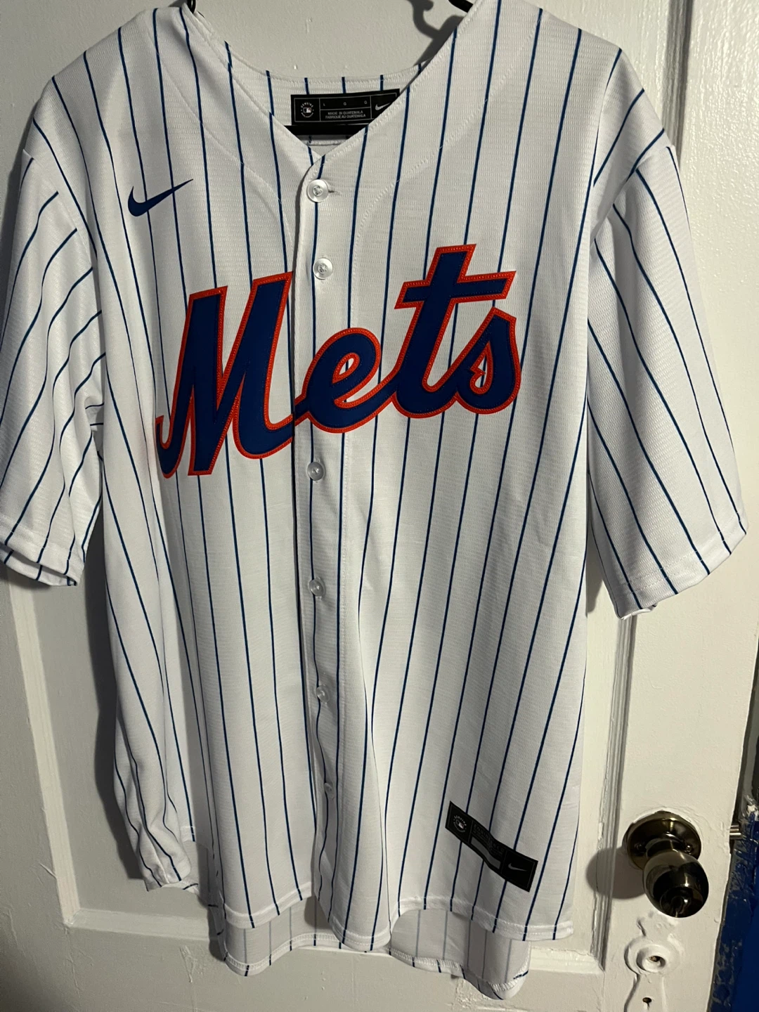 Nike Lindor 12 Mets Baseball Jersey - Men's XL