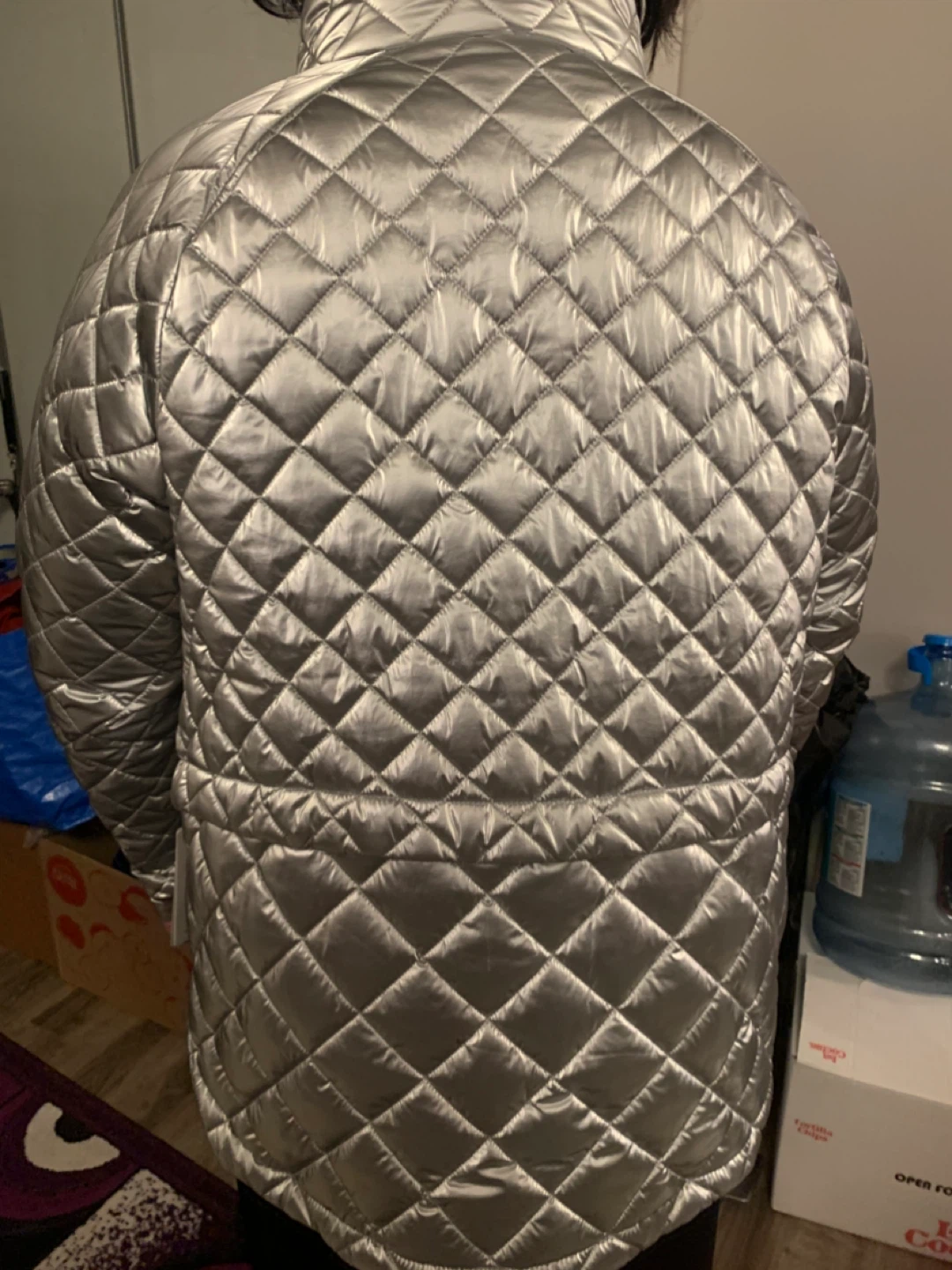 Athleta Whisper Featherless Metallic Jacket - Size M - photo 2