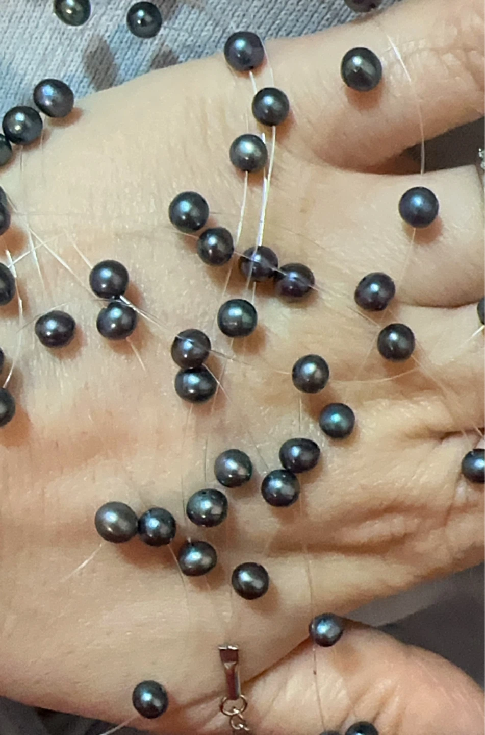 Floating Freshwater Pearl Multi strands Necklace - photo 2