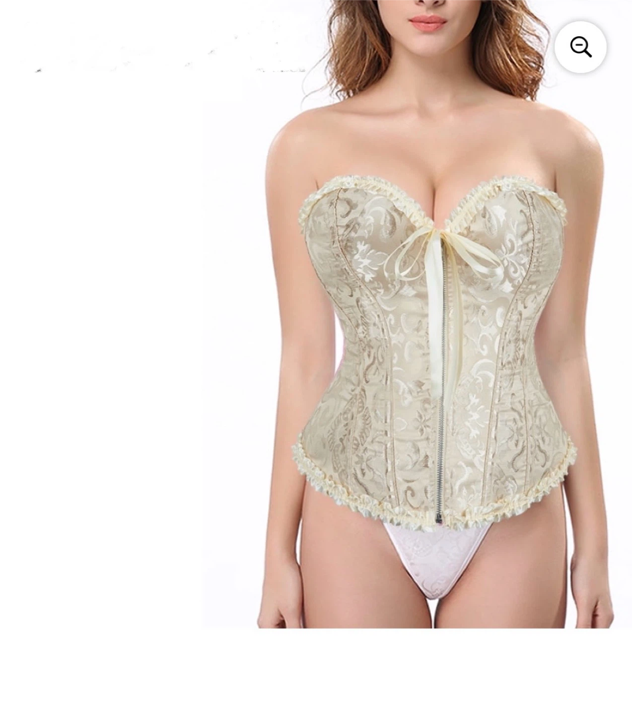 Women's Bustiers Corsets Top Zip