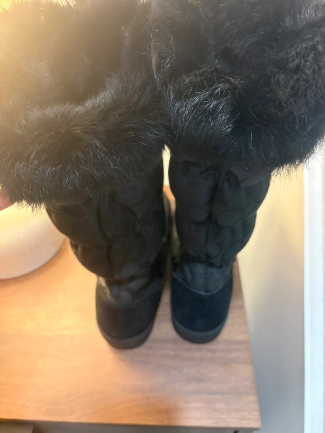 Coach Black Furry Winter Boots - photo 4