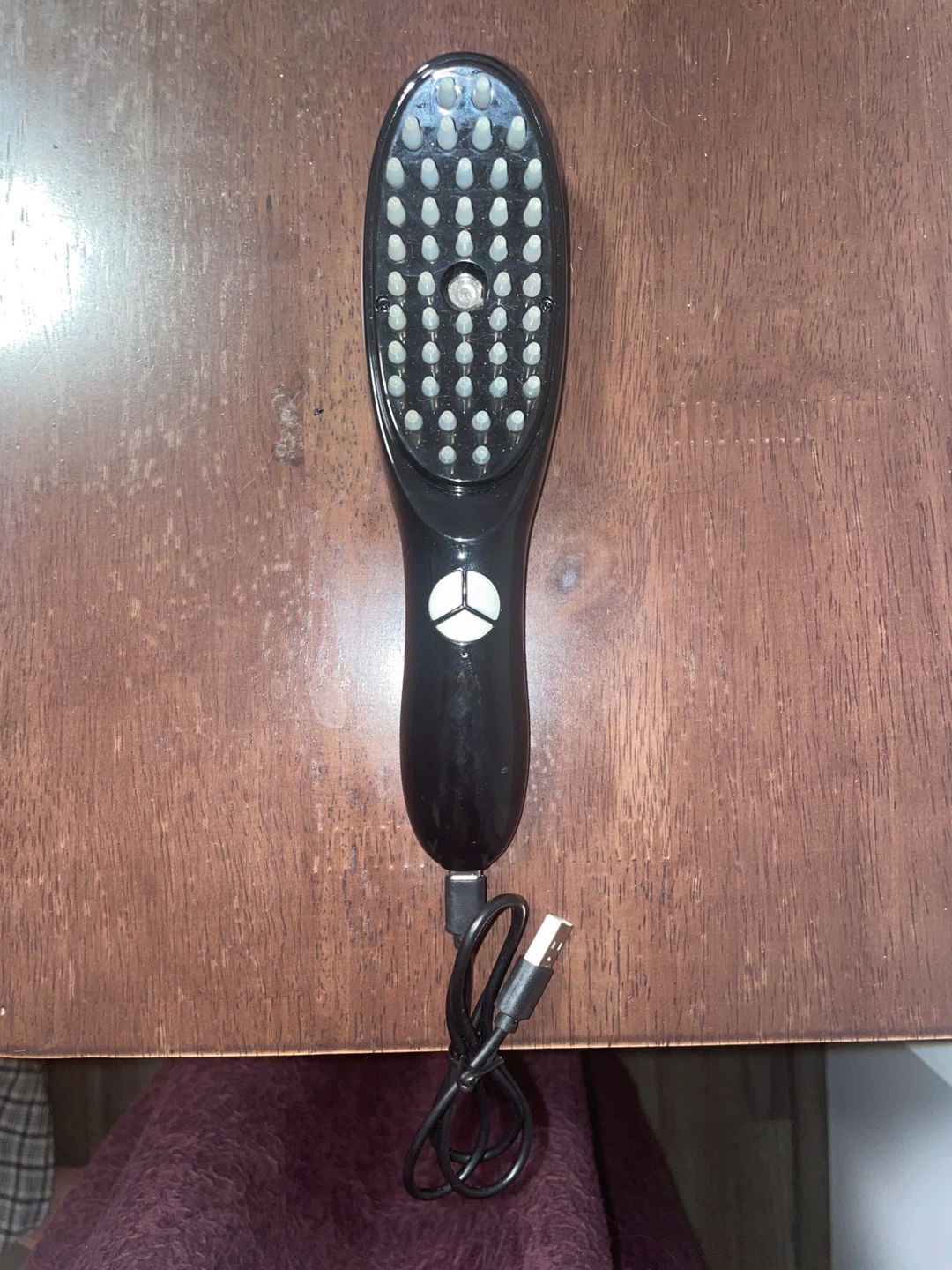 Hair Massager with Steam Brush - Black