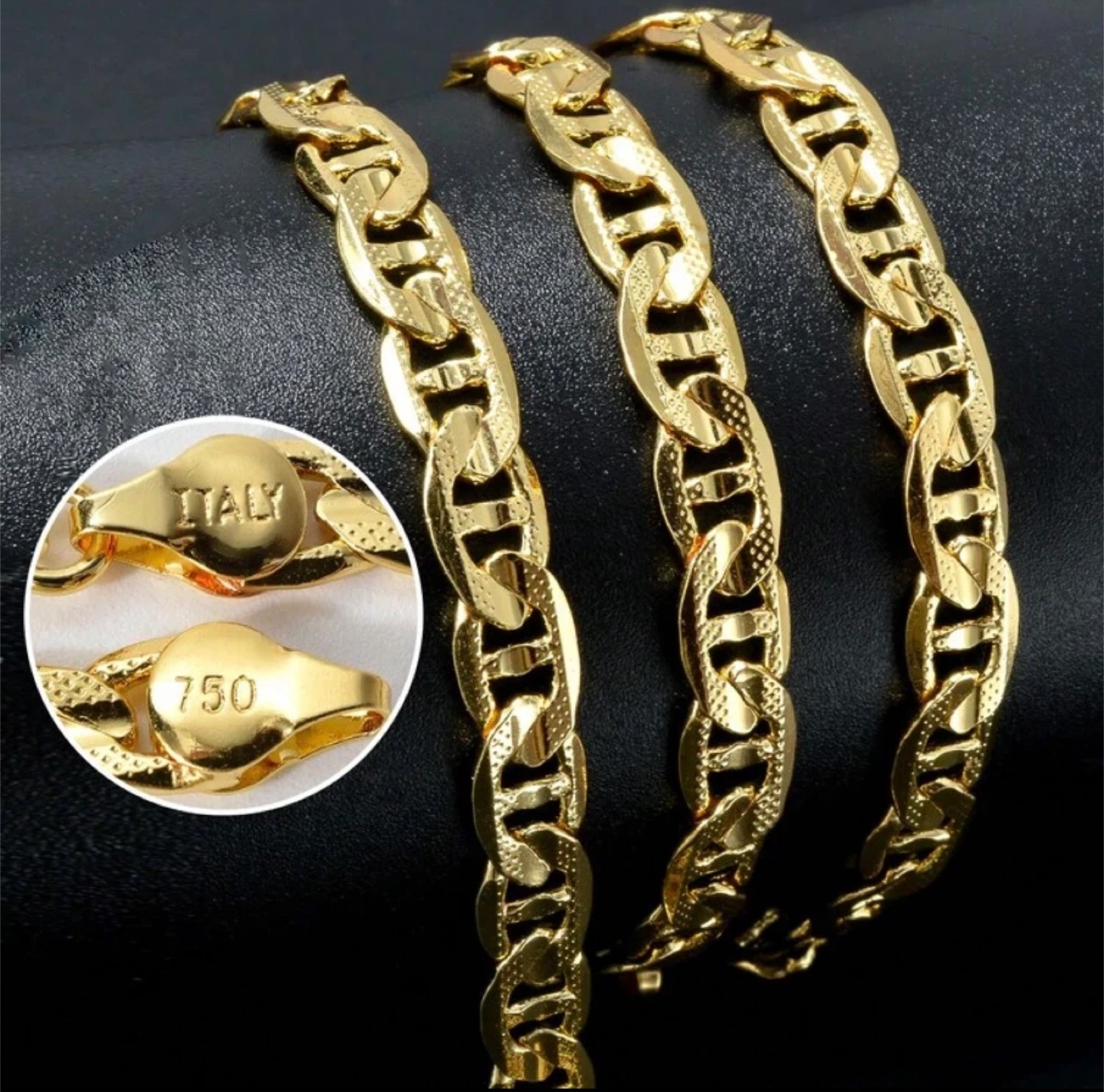 Italy 750 Gold plated, Chain Necklace - photo 2